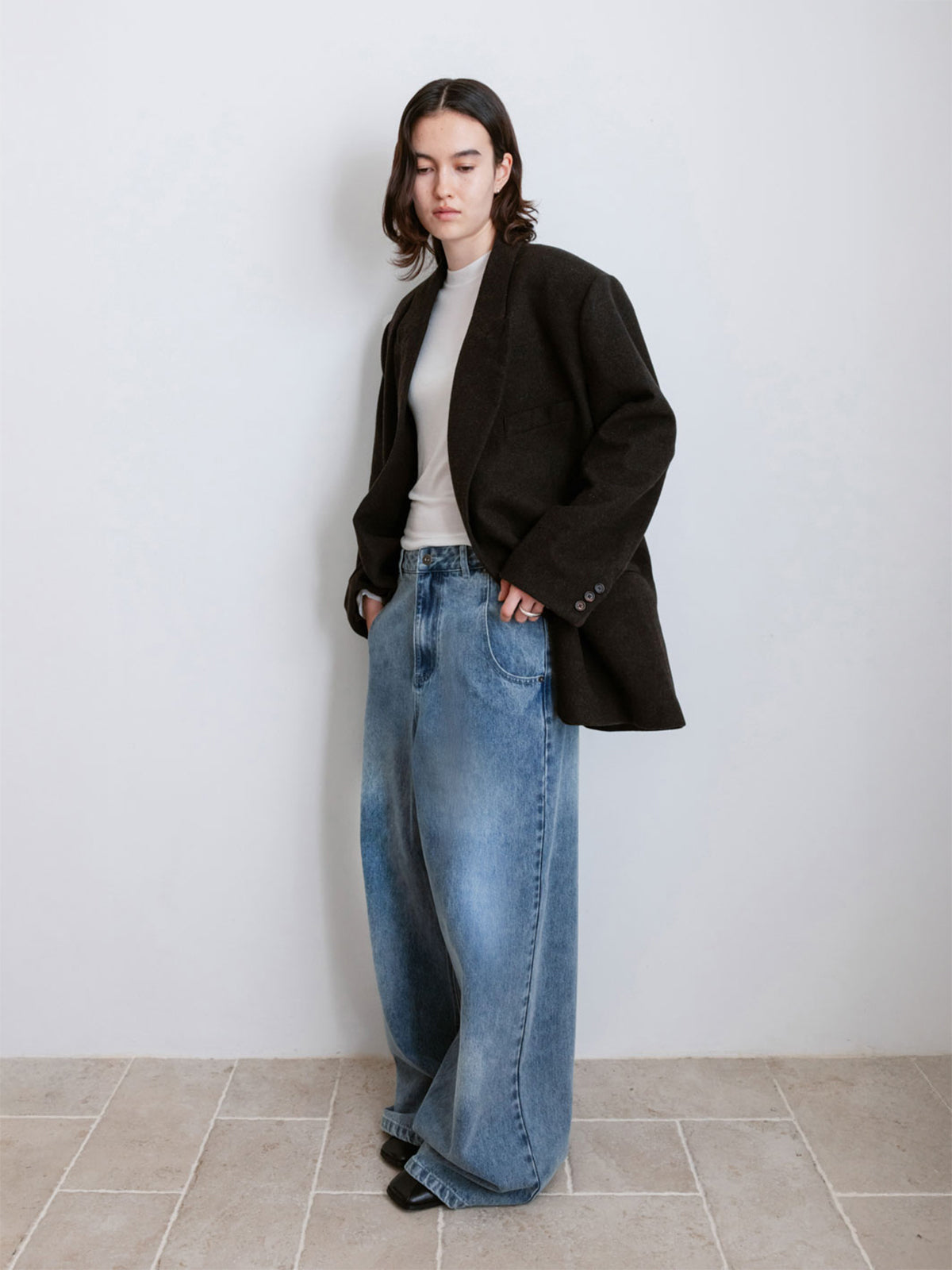 【Studio Doe】Gender Free Wool Double-Breasted Coat