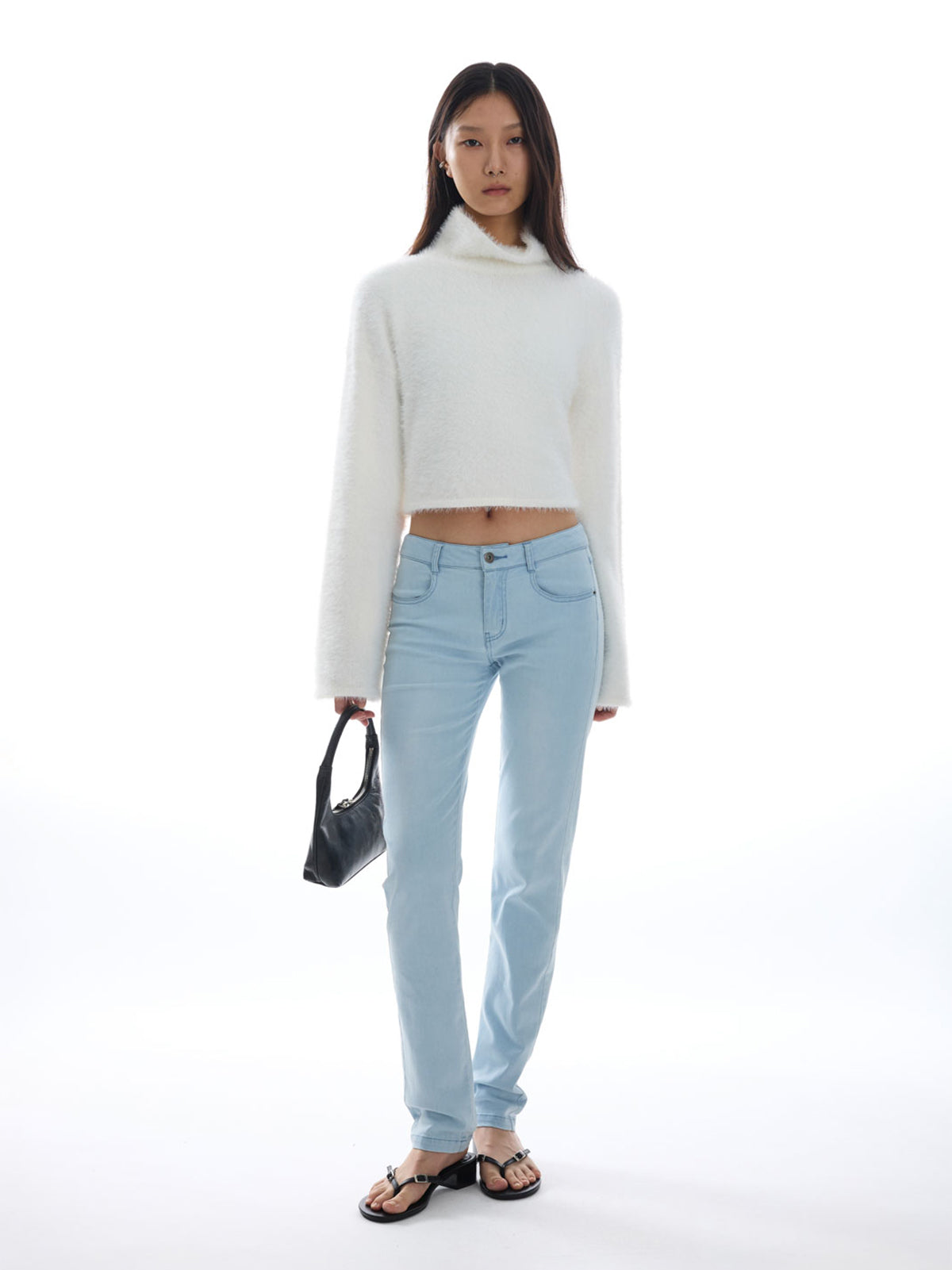 【Studio Doe】Molly Soft Fleece High Neck Cropped Sweater