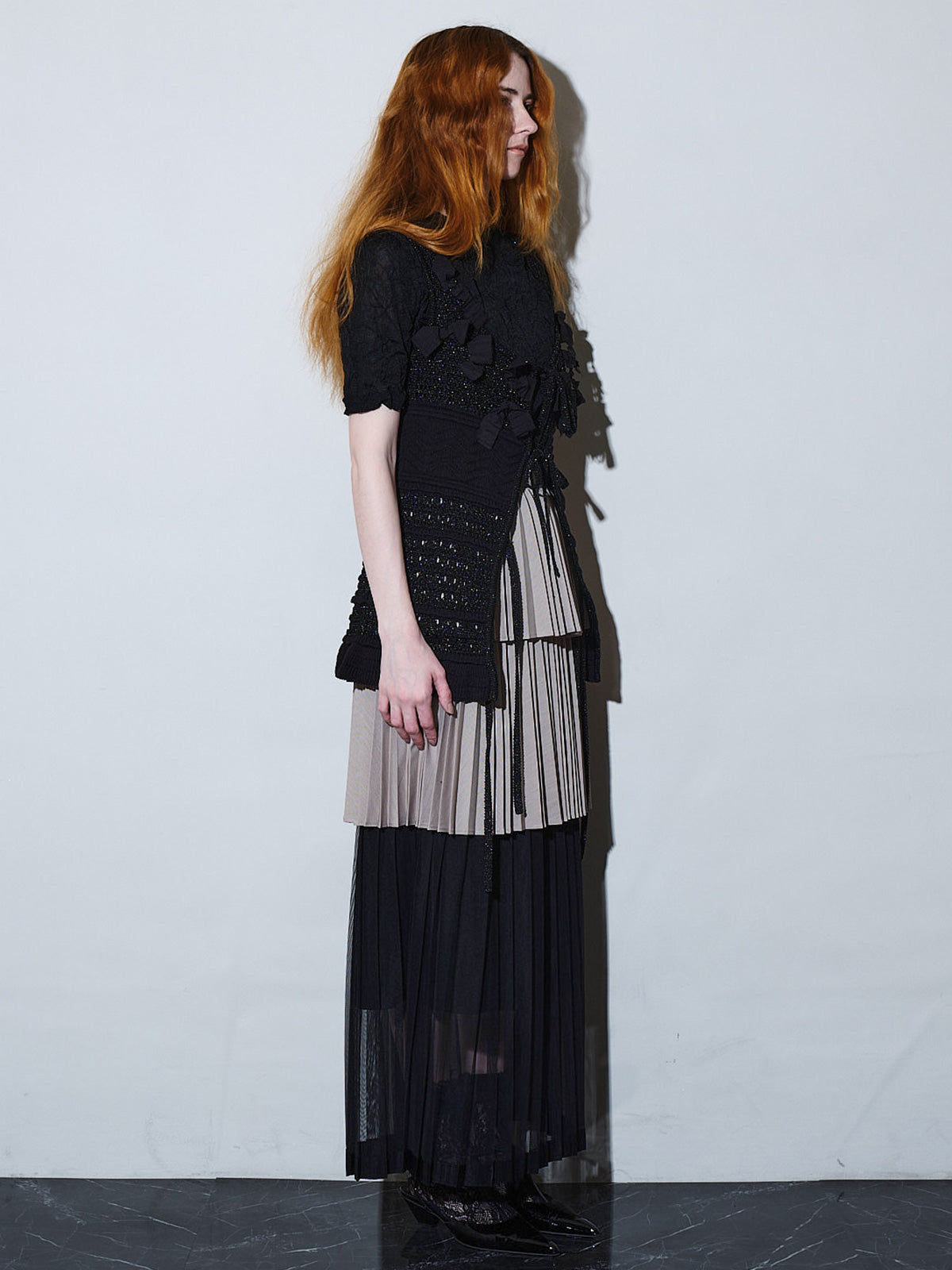 Spica ribbon lame knit