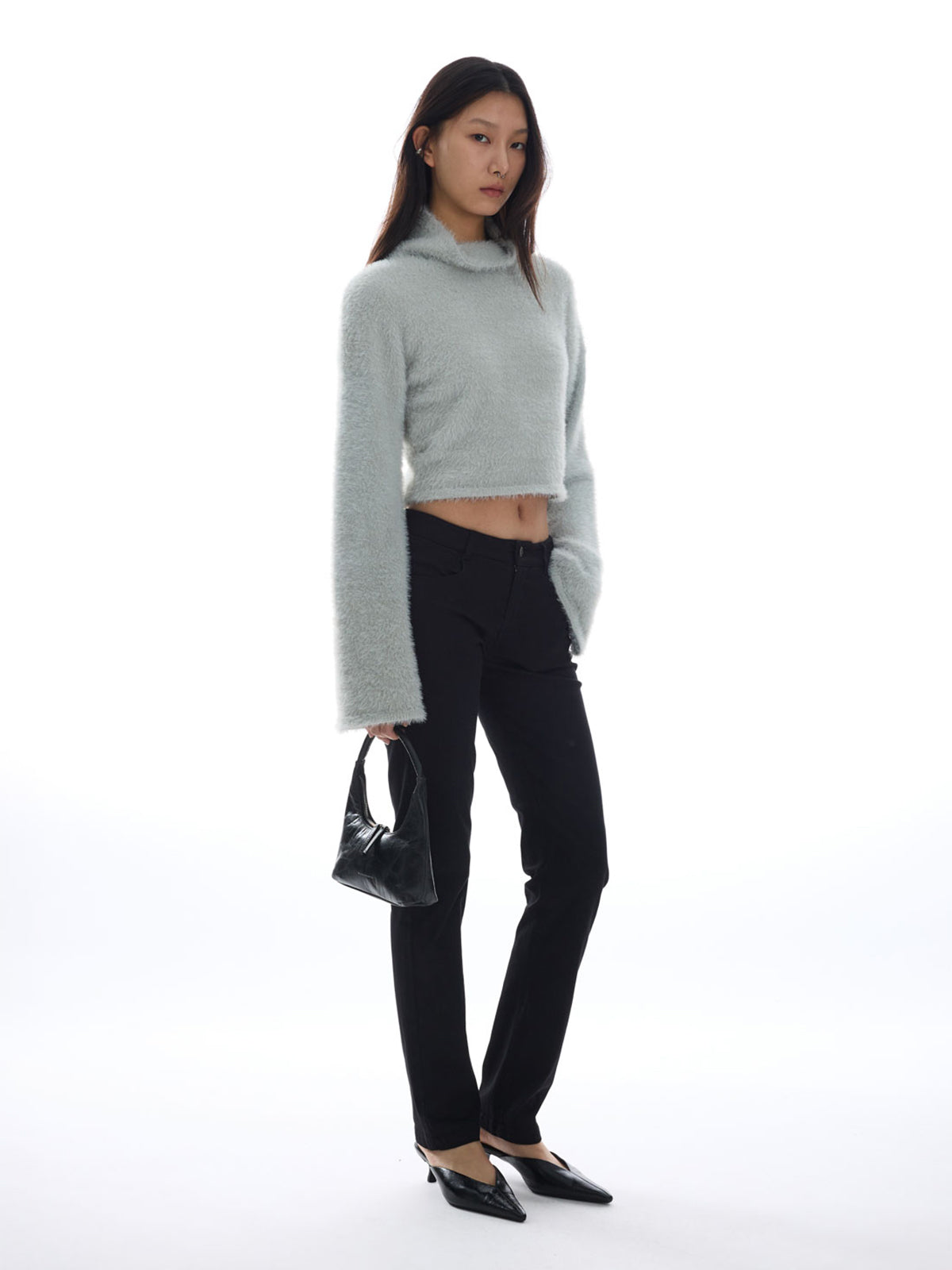 【Studio Doe】Molly Soft Fleece High Neck Cropped Sweater
