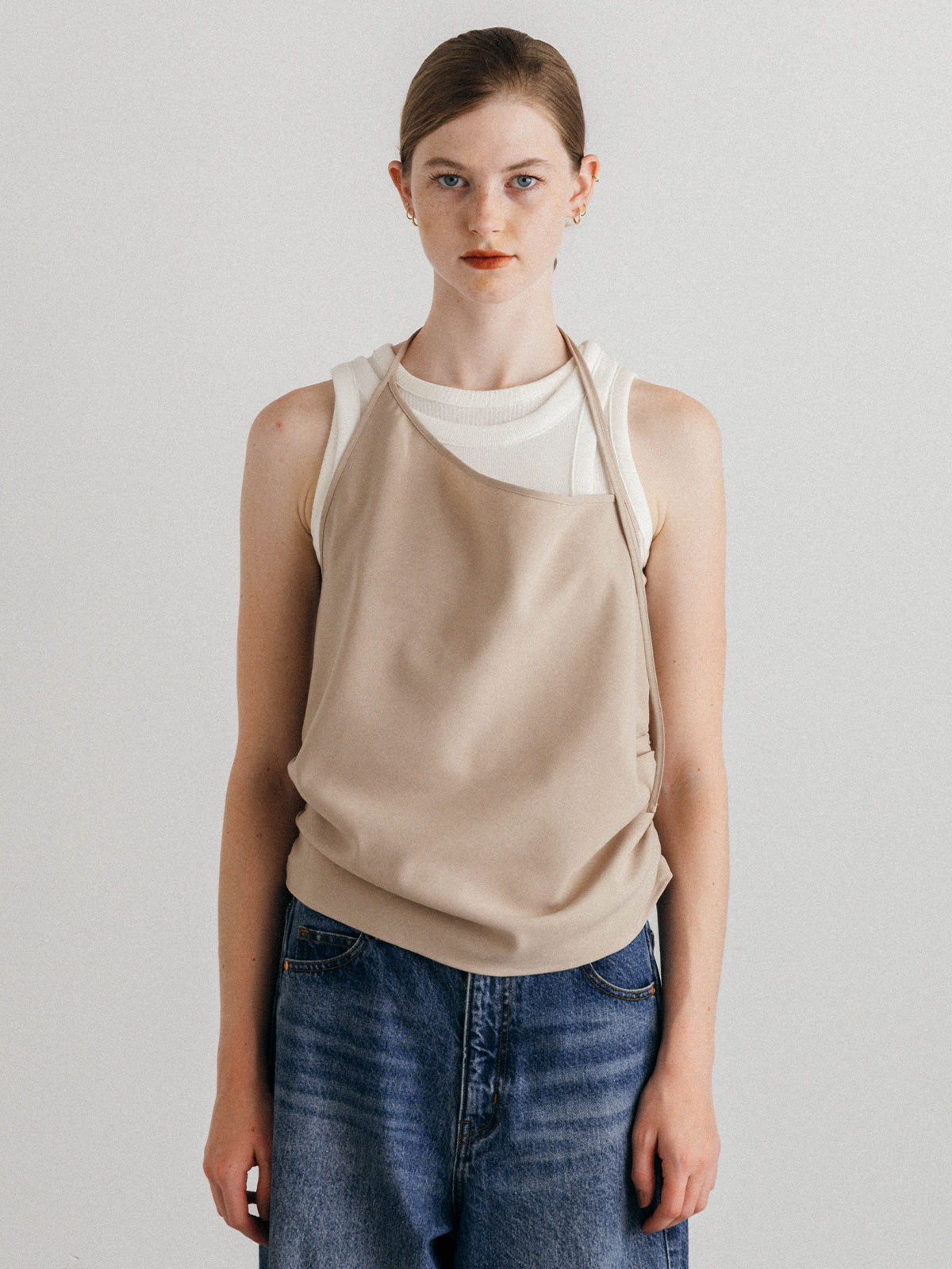OFFSET RIB TANK TOP