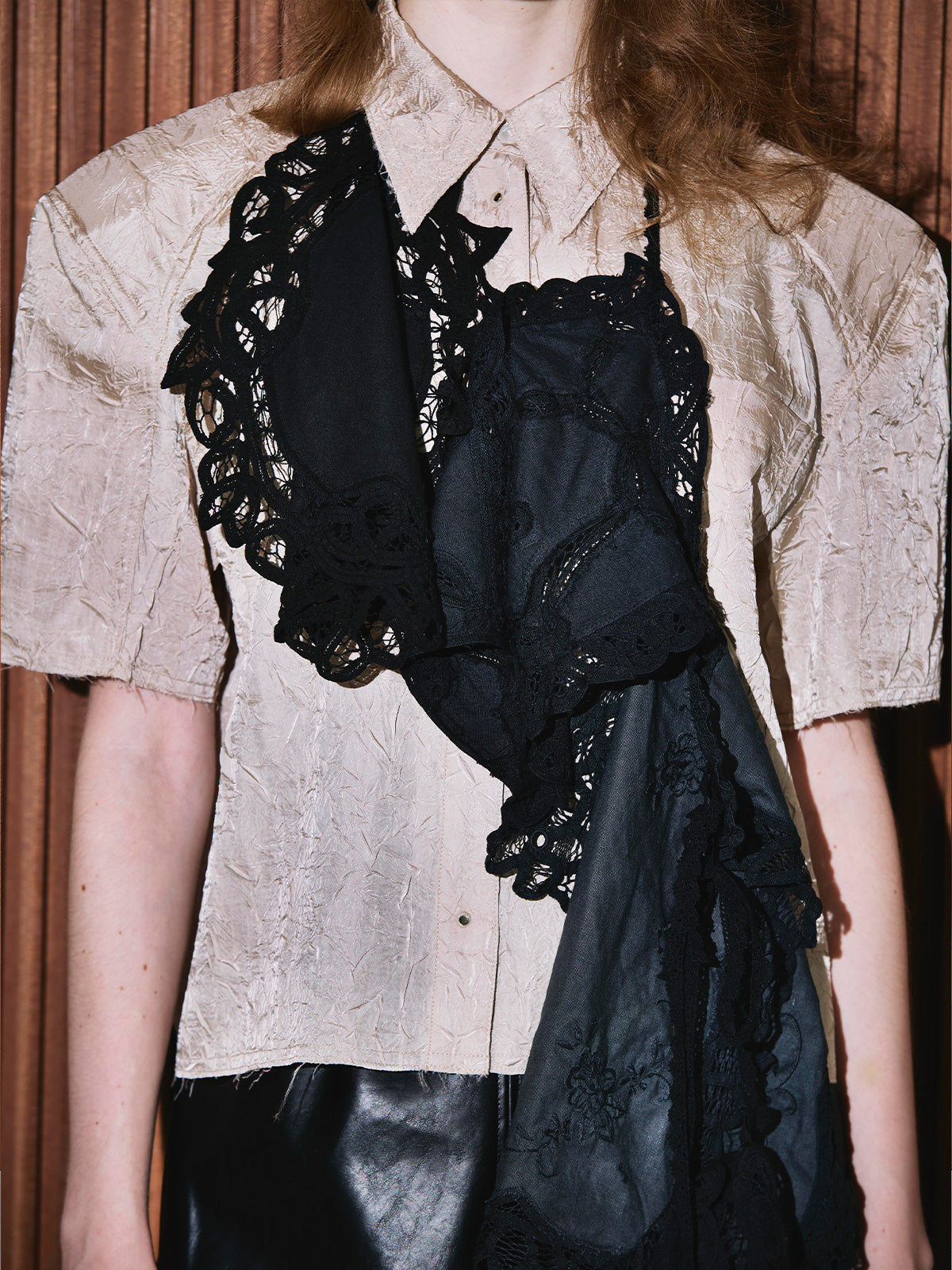 Doily motif camisole