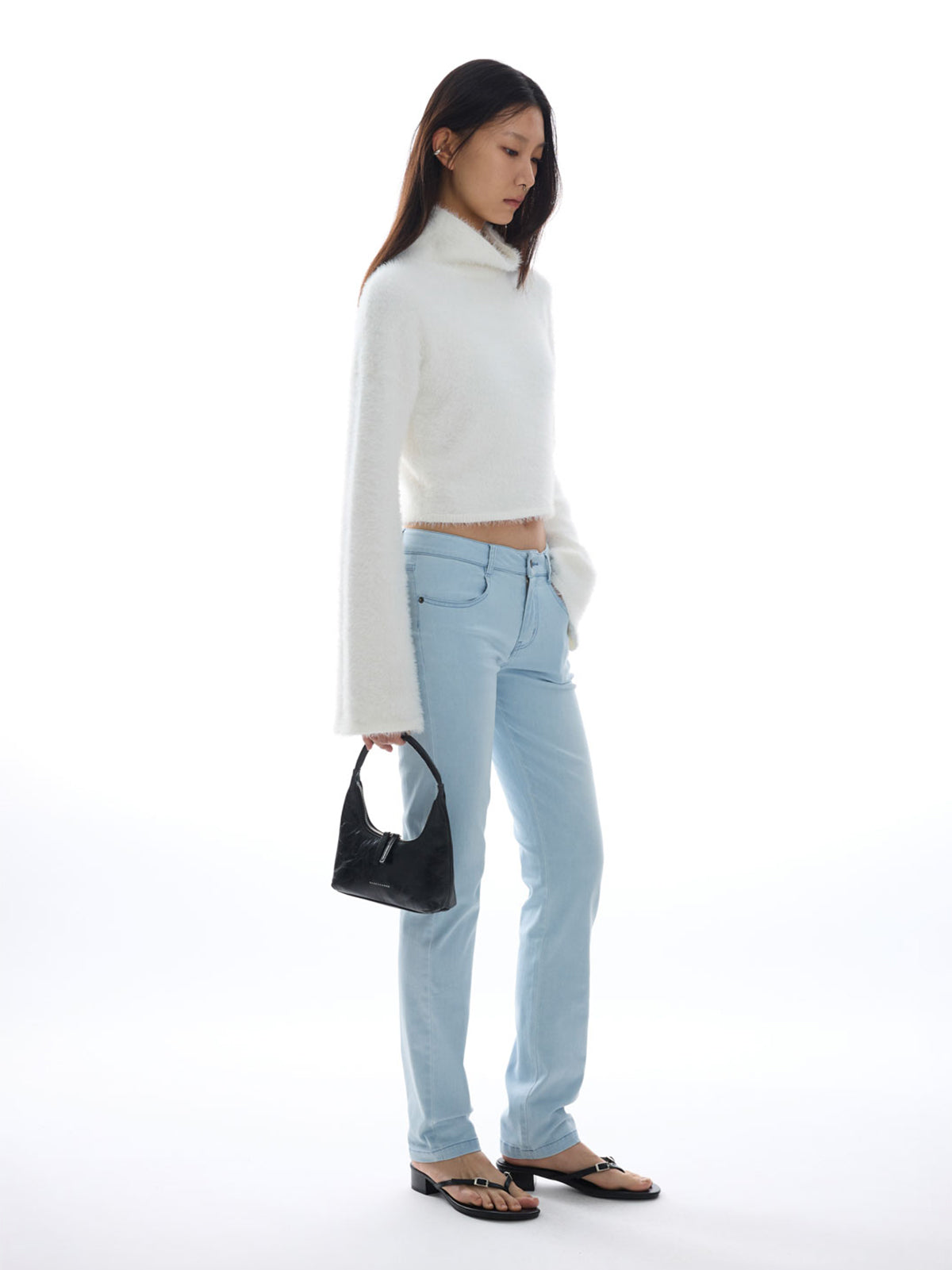 【Studio Doe】Molly Soft Fleece High Neck Cropped Sweater