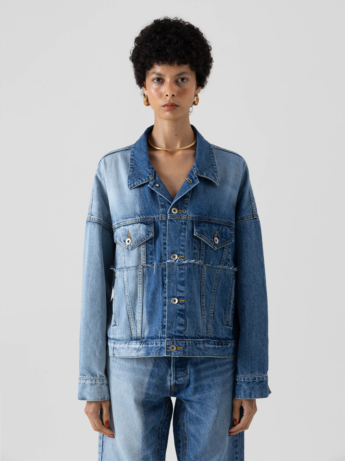 GRADATION WASH DENIM JACKET