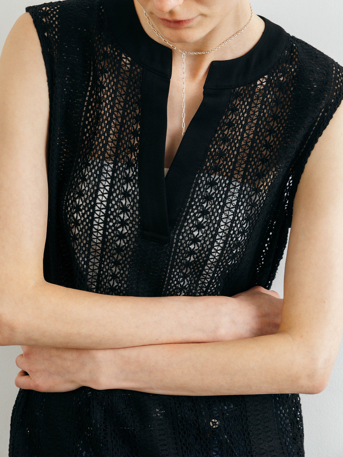SHEER LONG ONEPIECE