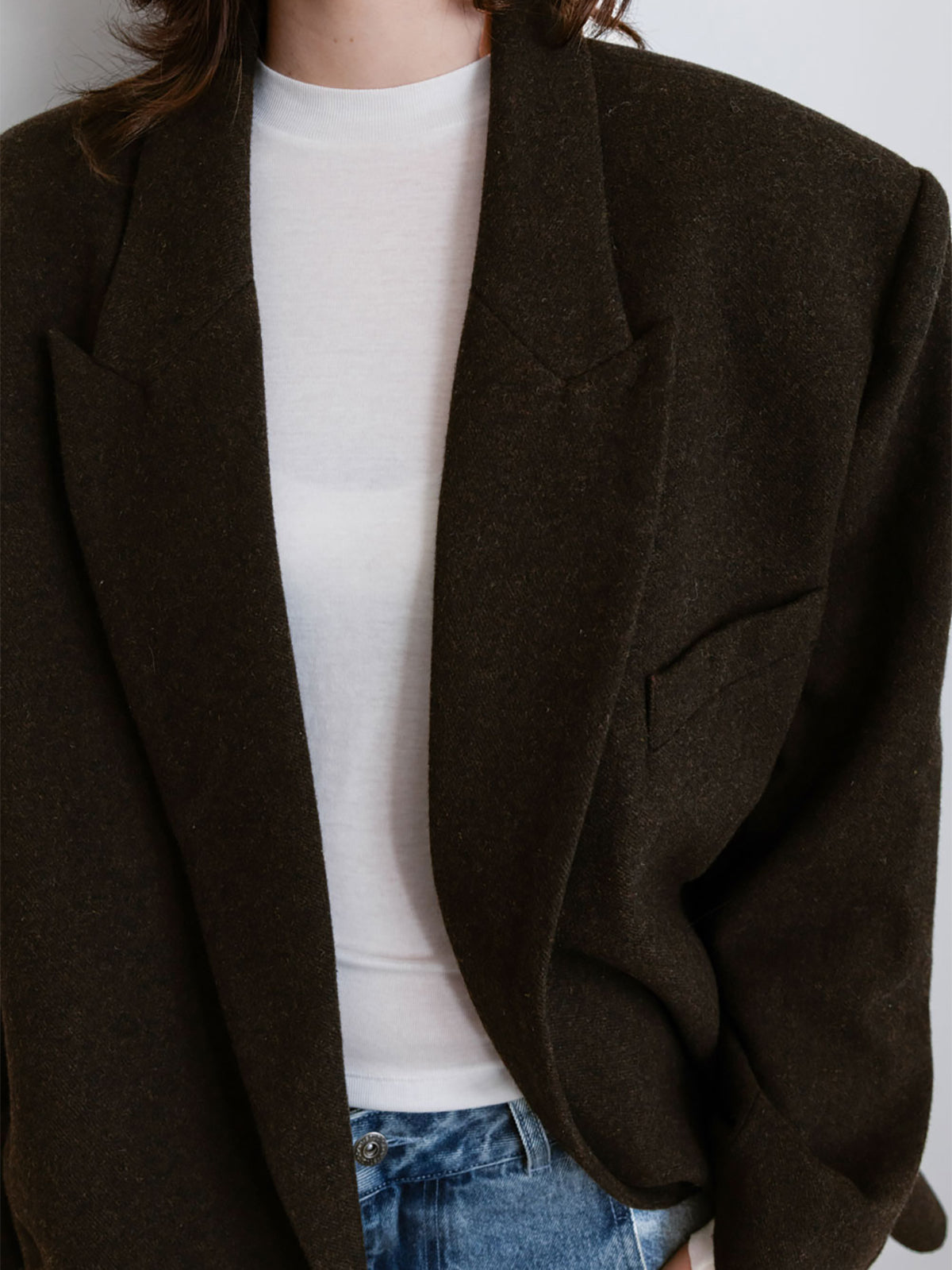 【Studio Doe】Gender Free Wool Double-Breasted Coat