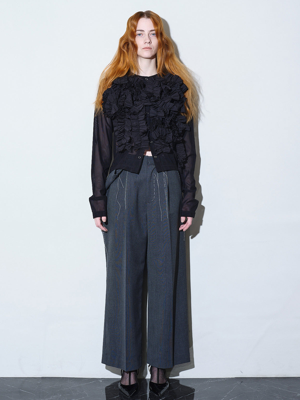 Daria motif tulle cardigan