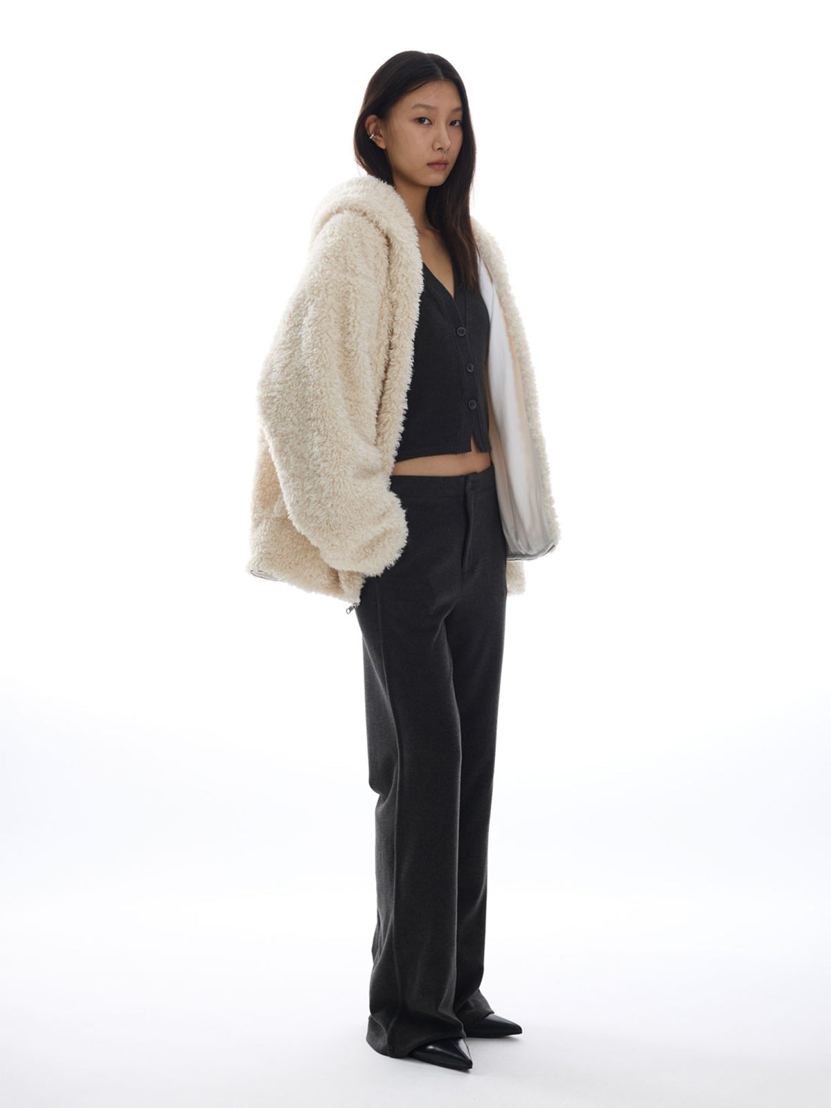 【Studio Doe】Molly Ultra Stretch Fleece Open-Front Top