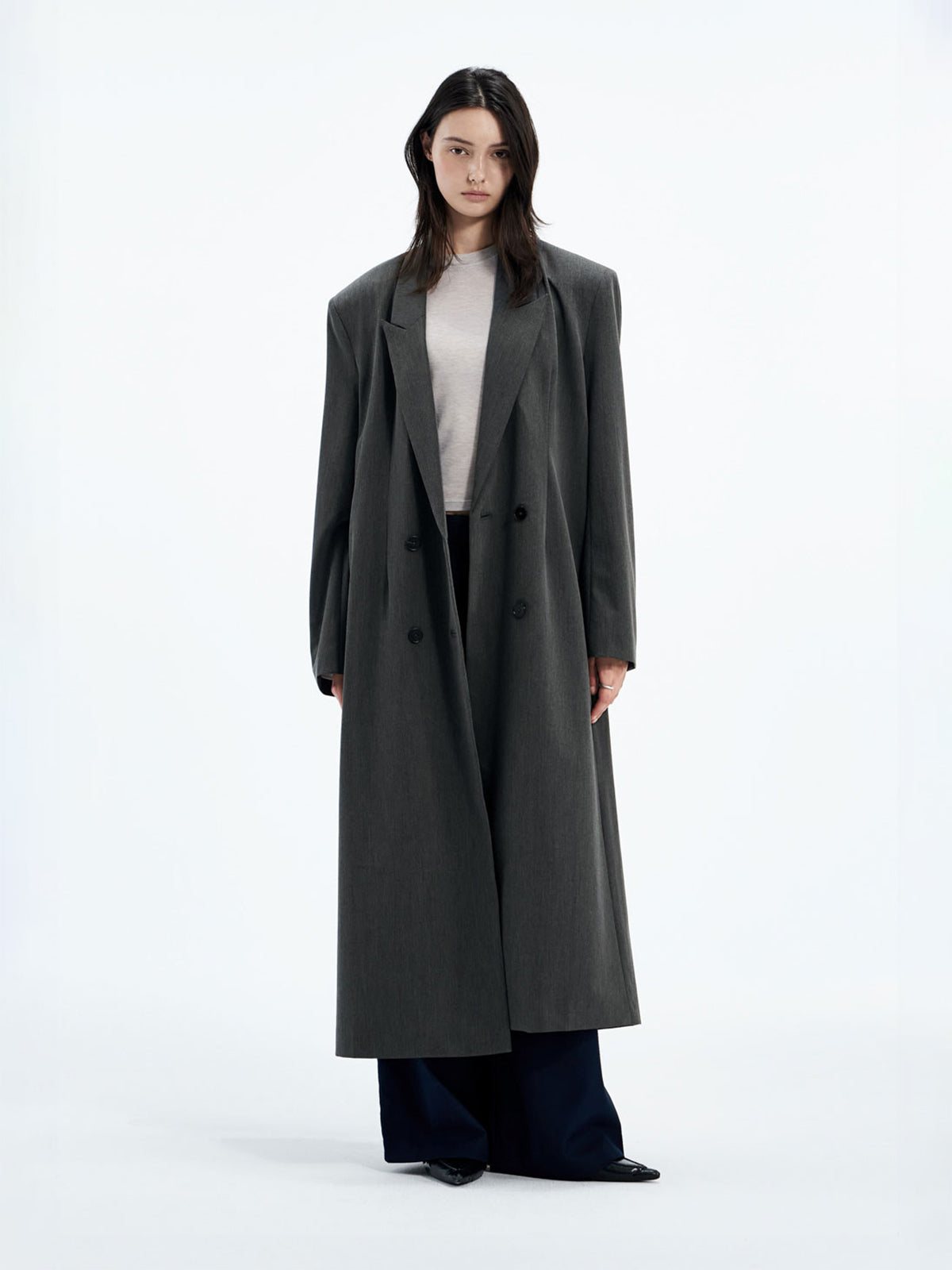 【Studio Doe】StuTurn-Up Cuff Tailored Coat