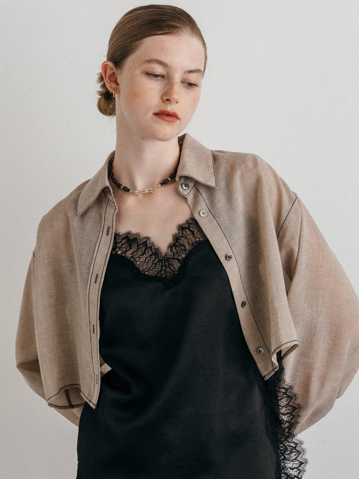 【CREDONA×Mollier】Dali Necklace Smoky Quartz