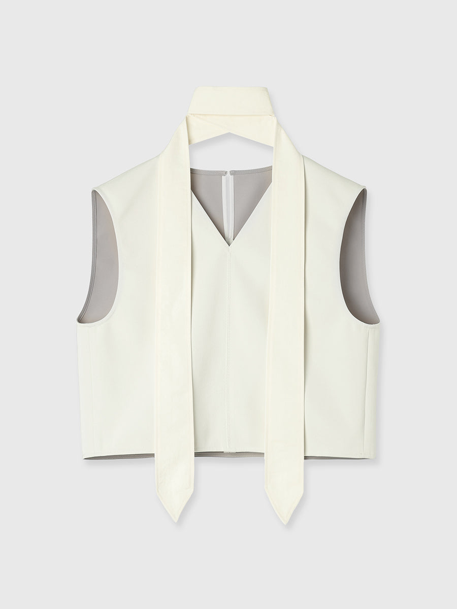 TIE VN BLOUSE