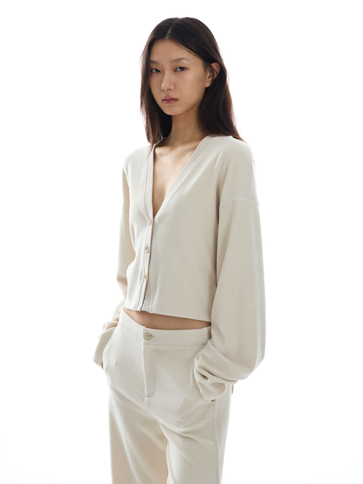 【Studio Doe】Molly Ultra Stretch Fleece Open-Front Top