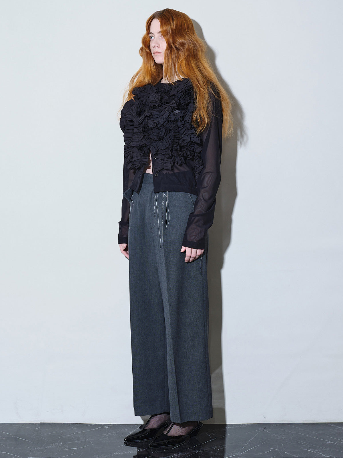 Daria motif tulle cardigan