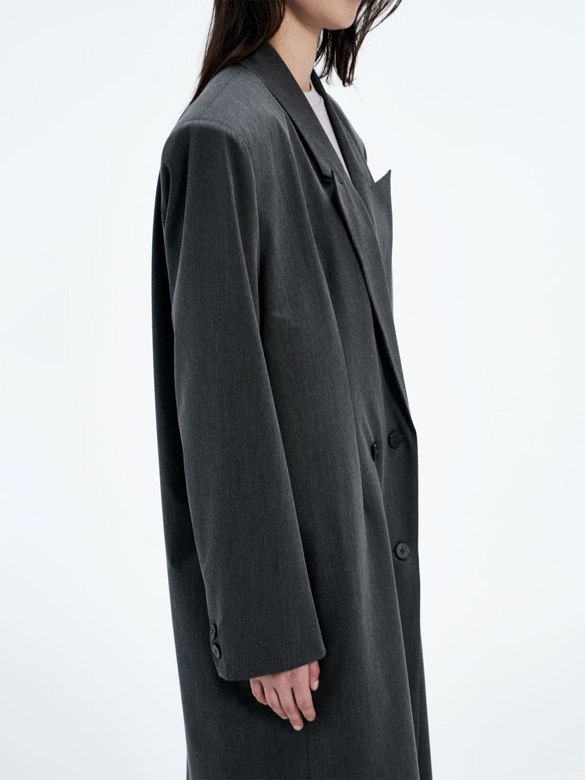 【Studio Doe】StuTurn-Up Cuff Tailored Coat