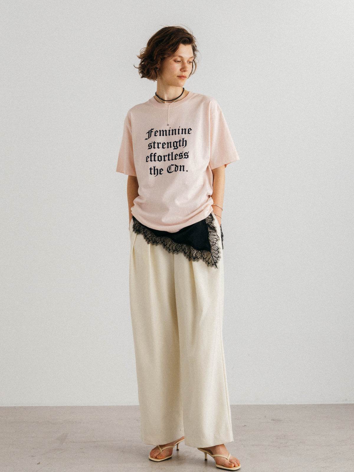 PARMANENT TEE(FLOCKY OLD ENGLISH)
