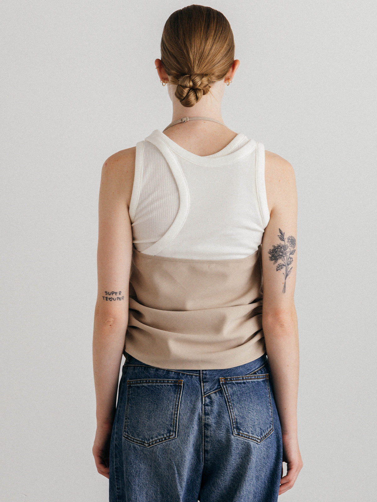 OFFSET RIB TANK TOP