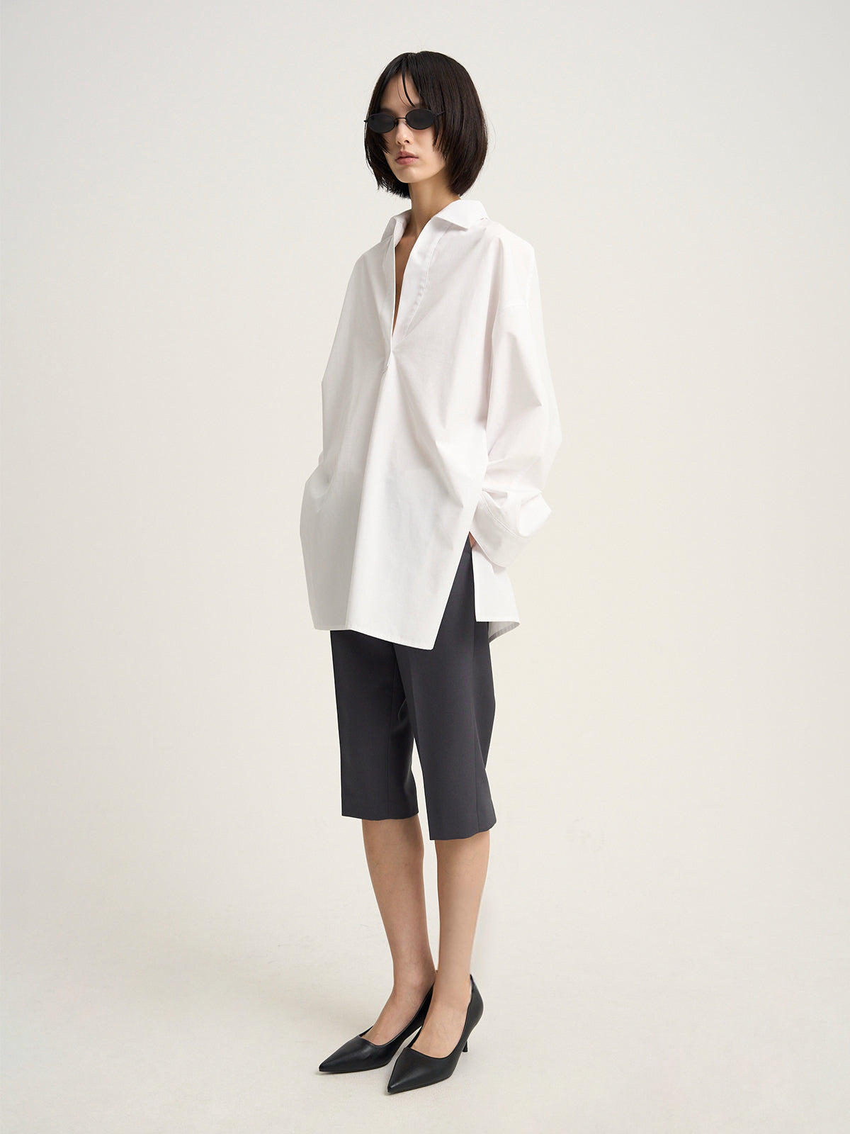 【Venica】Dolman over skipper shirt