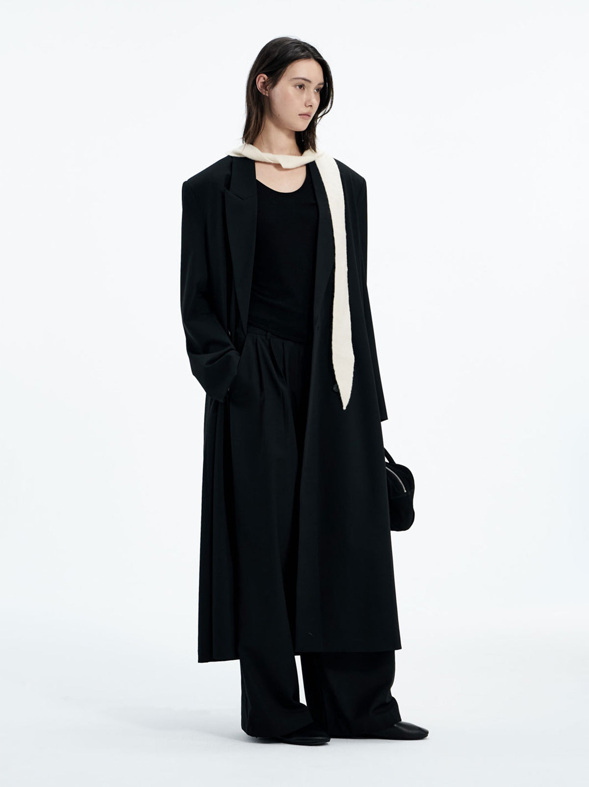 【Studio Doe】StuTurn-Up Cuff Tailored Coat
