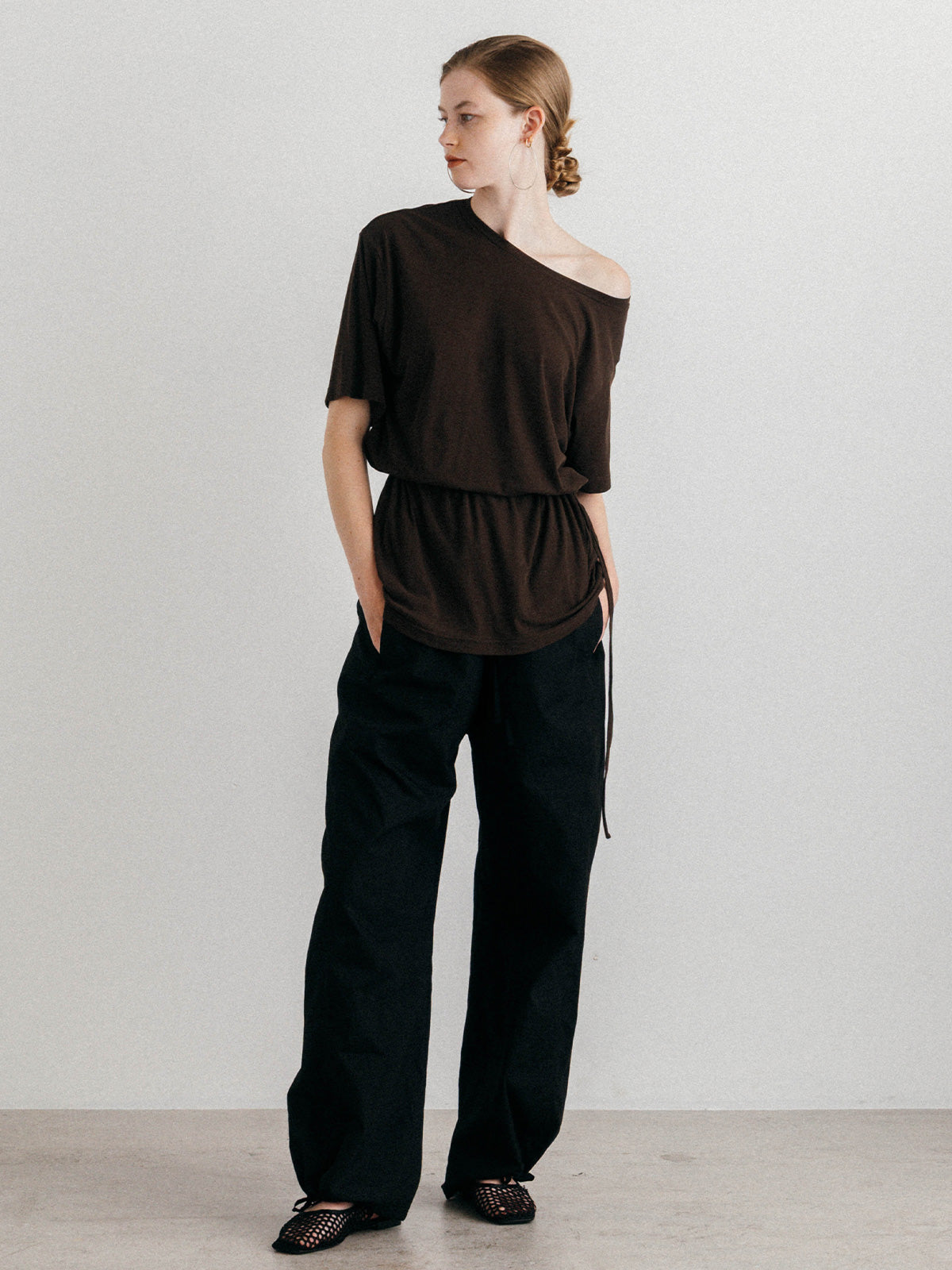 OFFSET WAIST PANTS