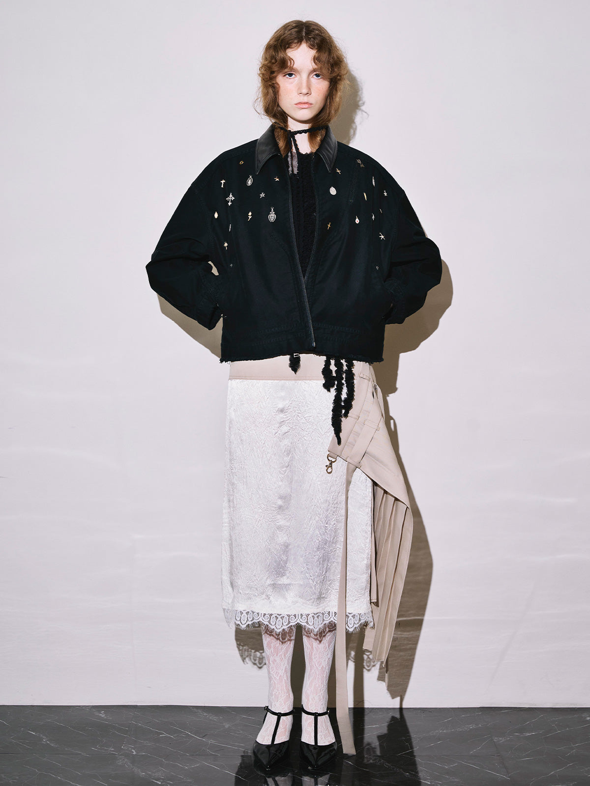 Masquerade pleats skirt