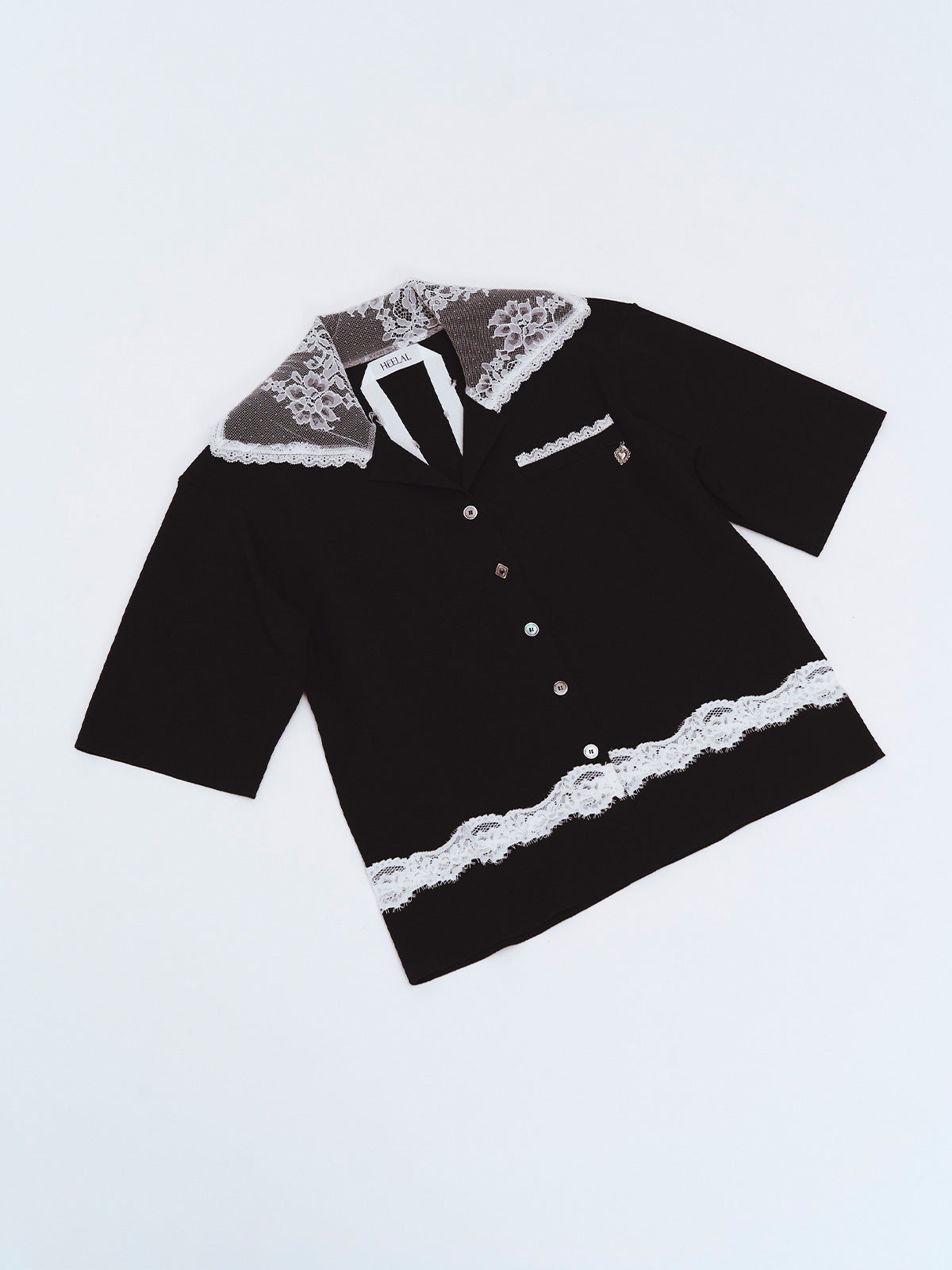 SAILOR COLLAR LACE KNIT
