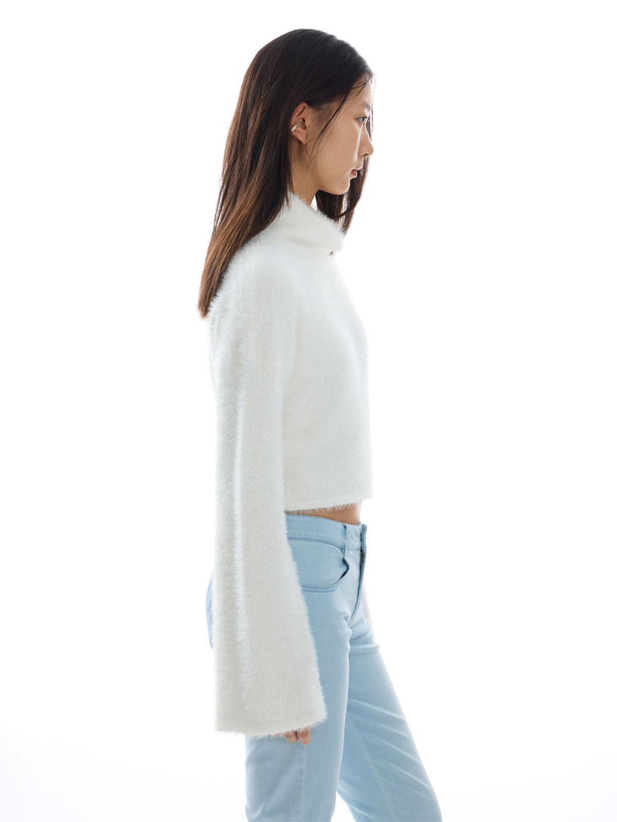 【Studio Doe】Molly Soft Fleece High Neck Cropped Sweater