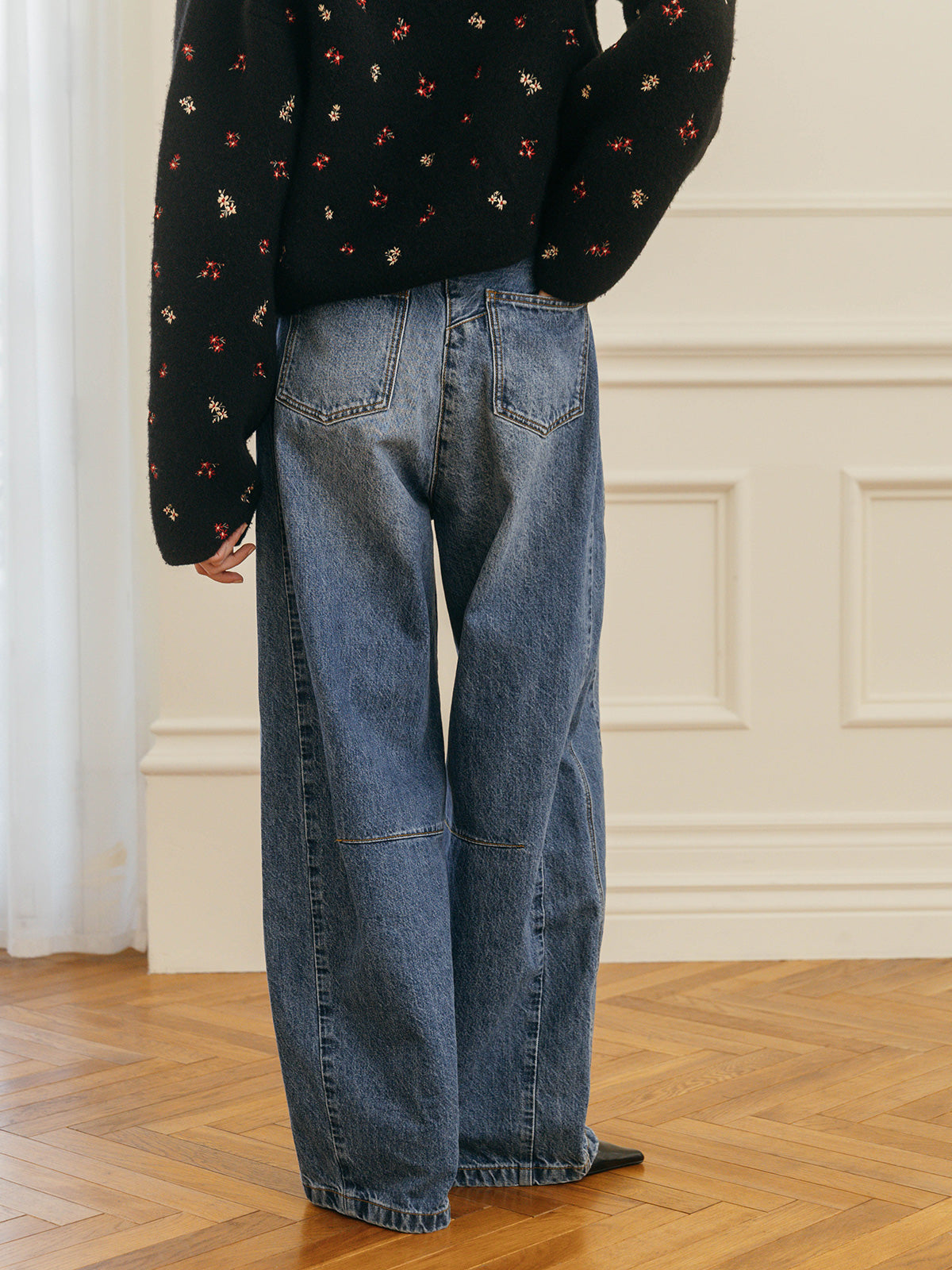 WIDE BEETLE DENIM PANTS