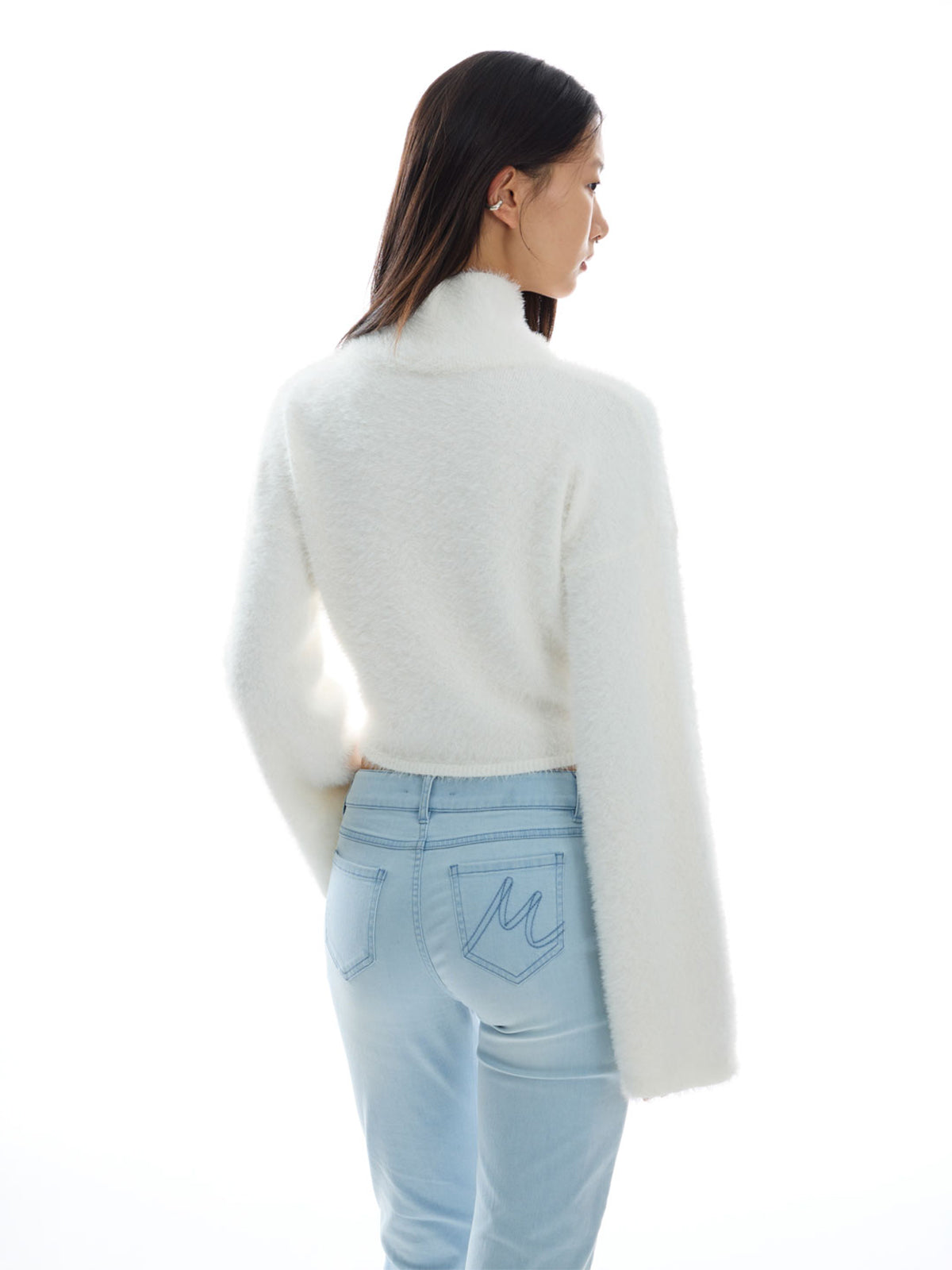【Studio Doe】Molly Soft Fleece High Neck Cropped Sweater