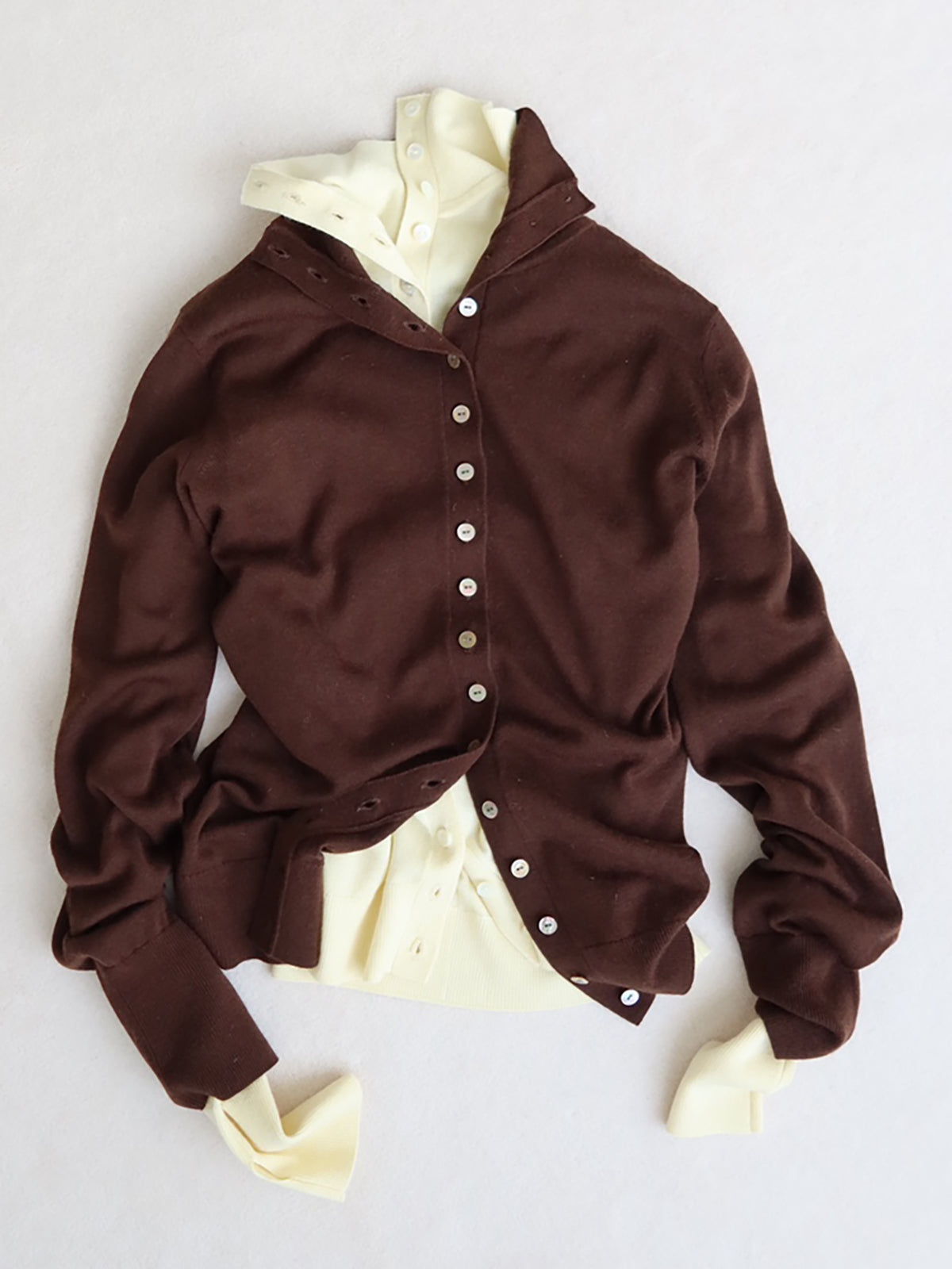 CONVERTIBLE COLLAR KNIT