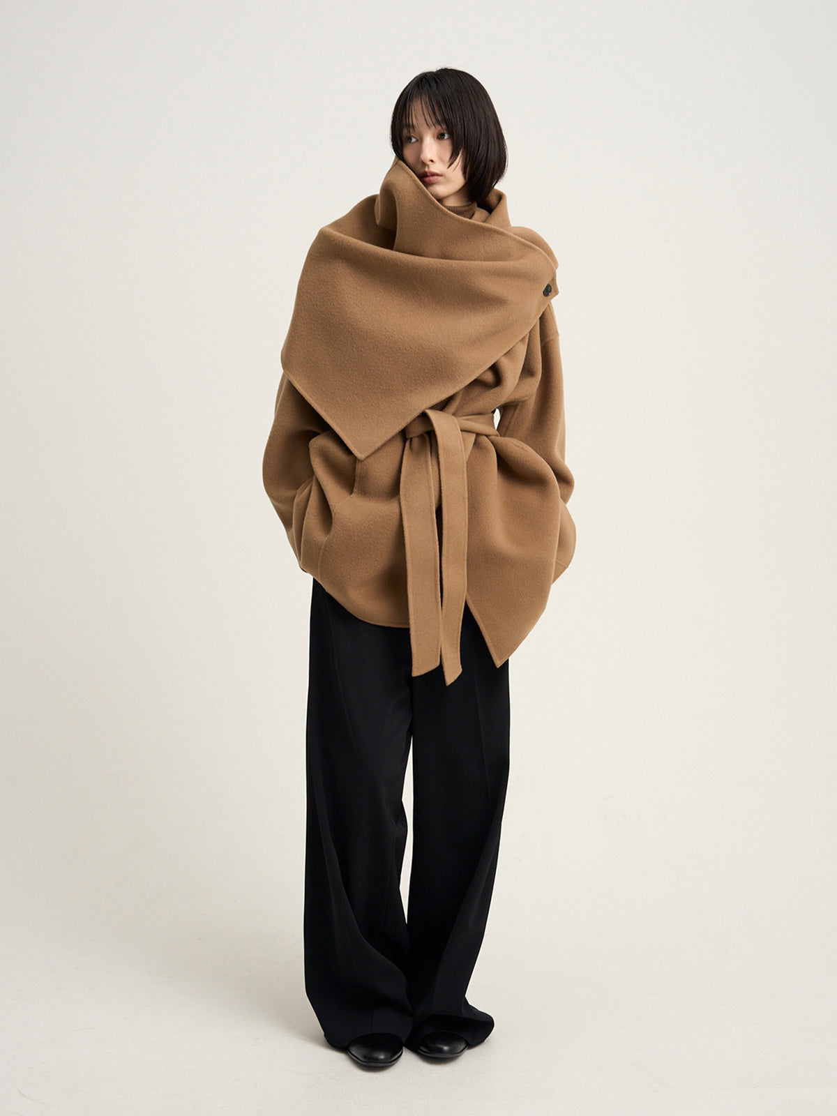 【Venica】Doubleface muffler coat