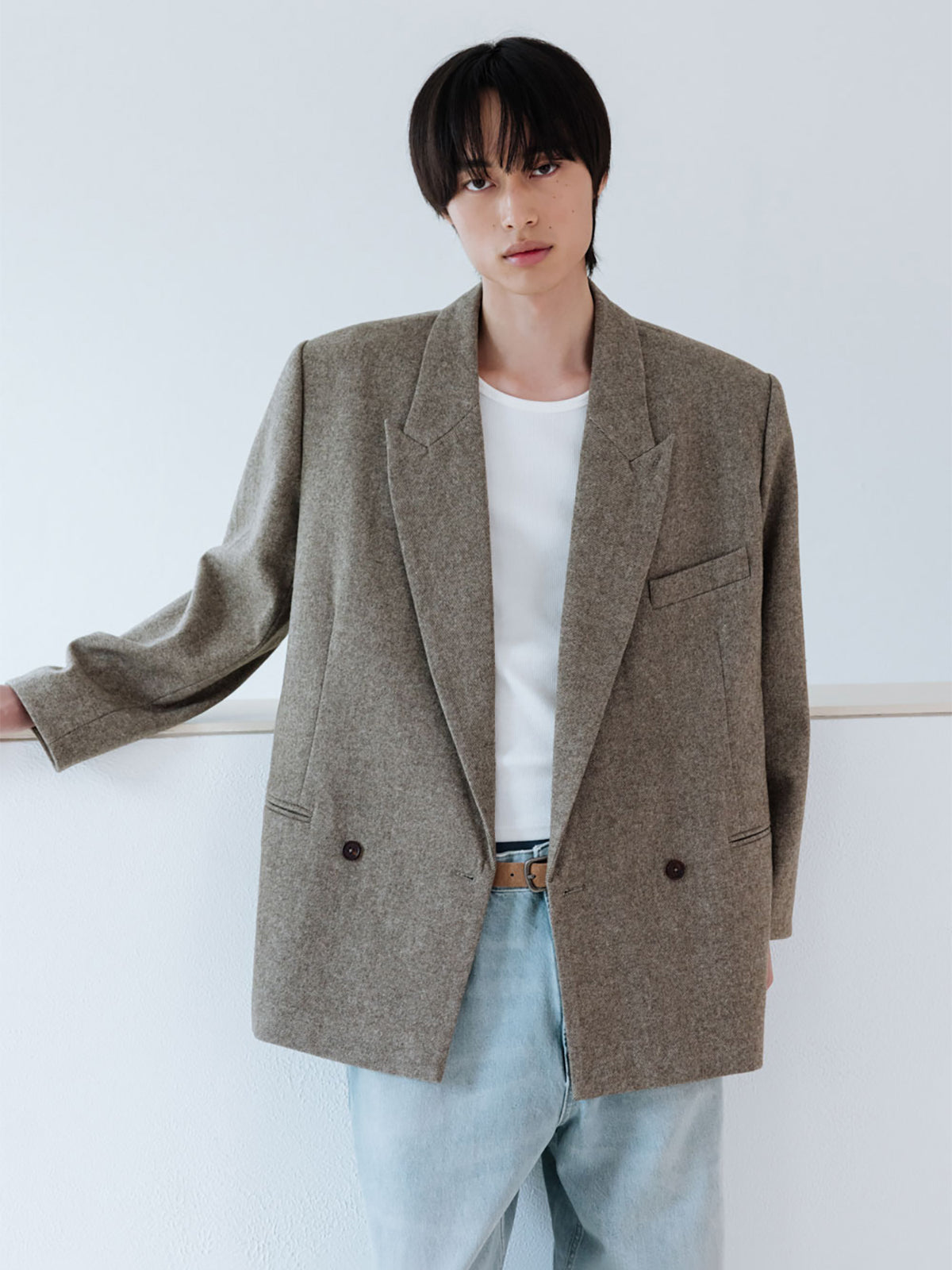【Studio Doe】Gender Free Wool Double-Breasted Coat