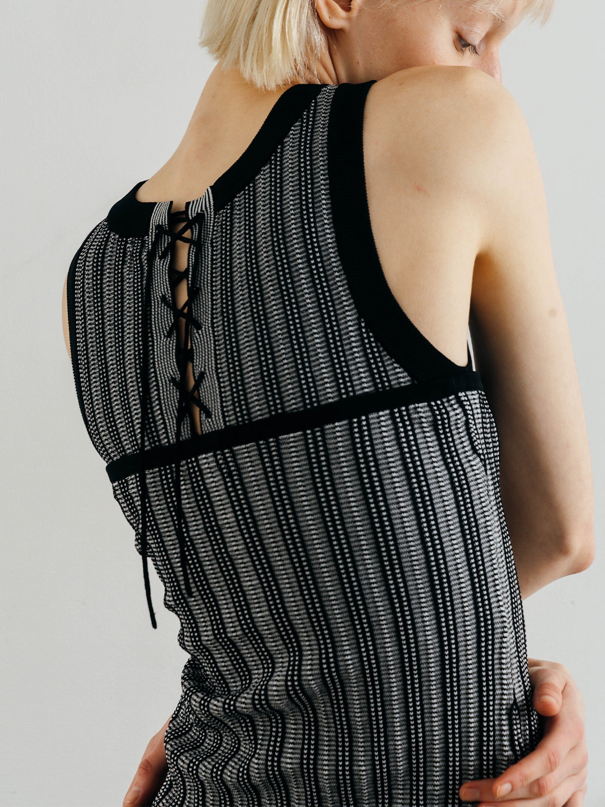 TUCK STITCH BUSTIER