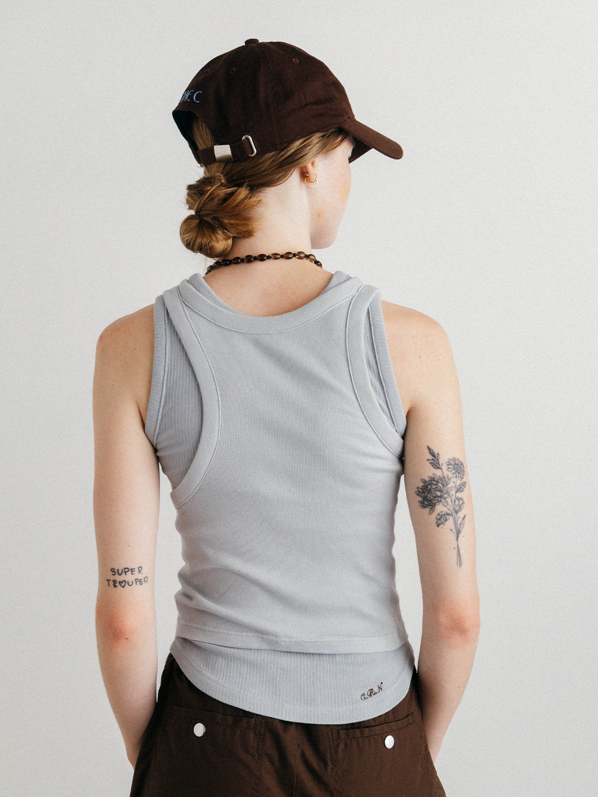 OFFSET RIB TANK TOP