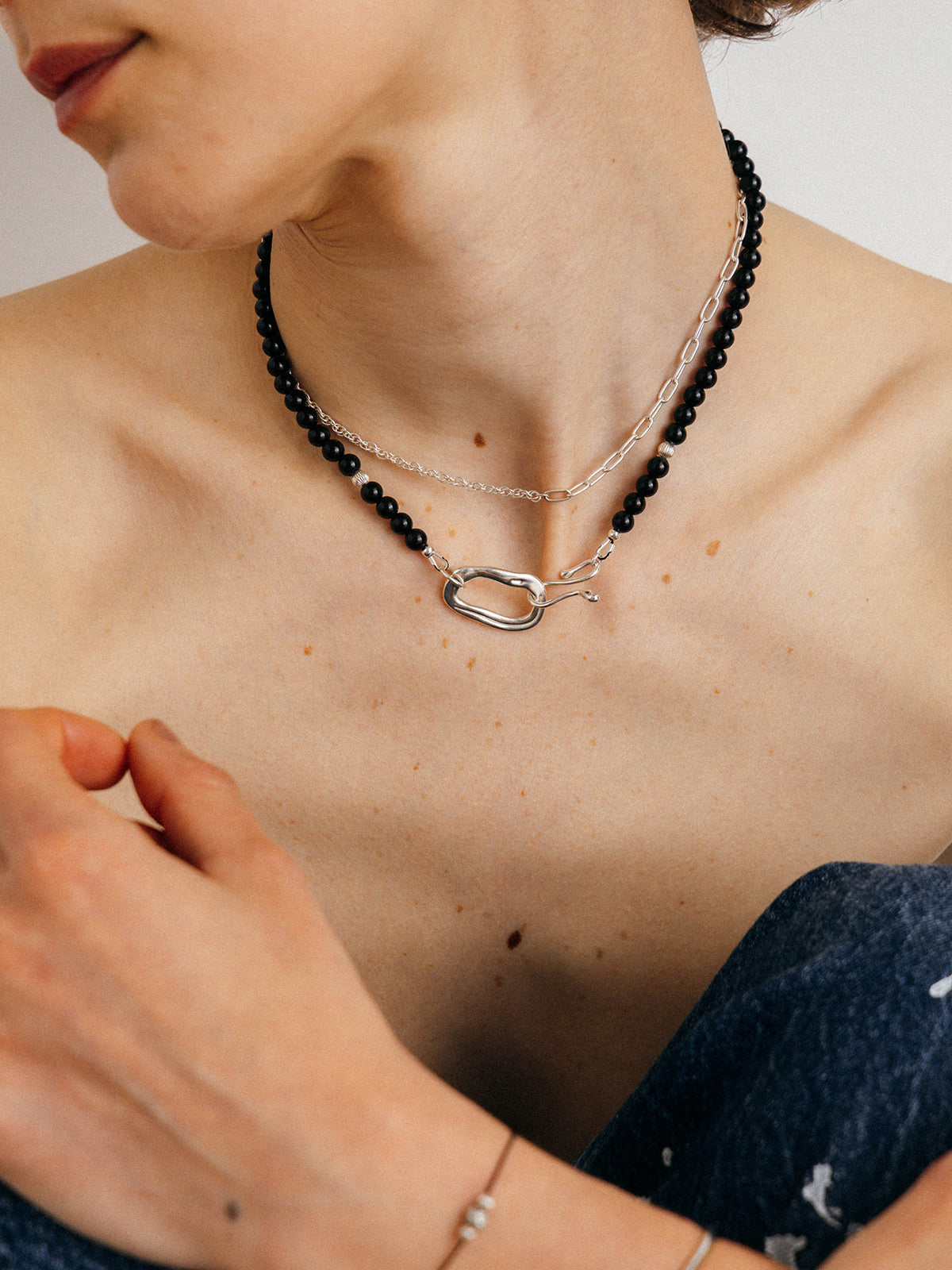 【CREDONA×Mollier】Dali Necklace Onyx