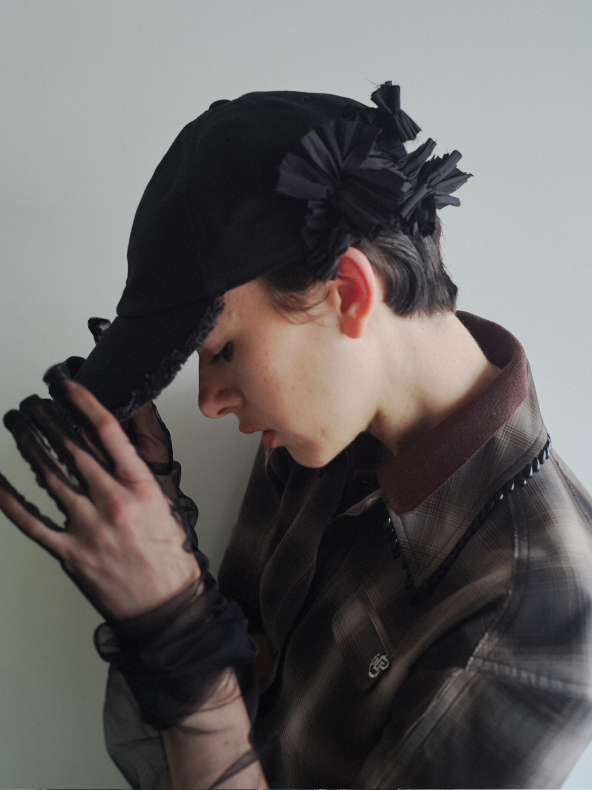 Blanca frill cap