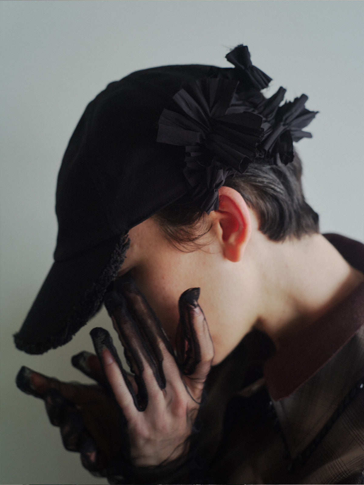 Blanca frill cap