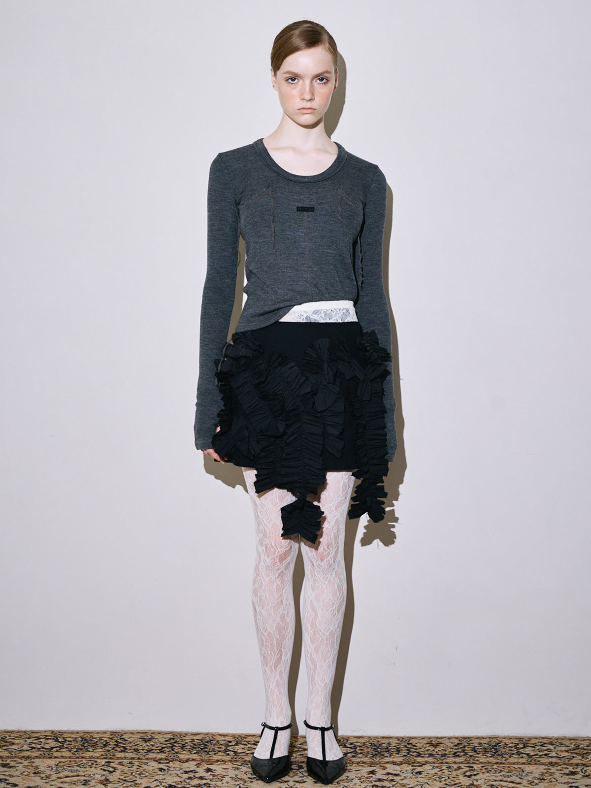 Blanca frill cover skirt