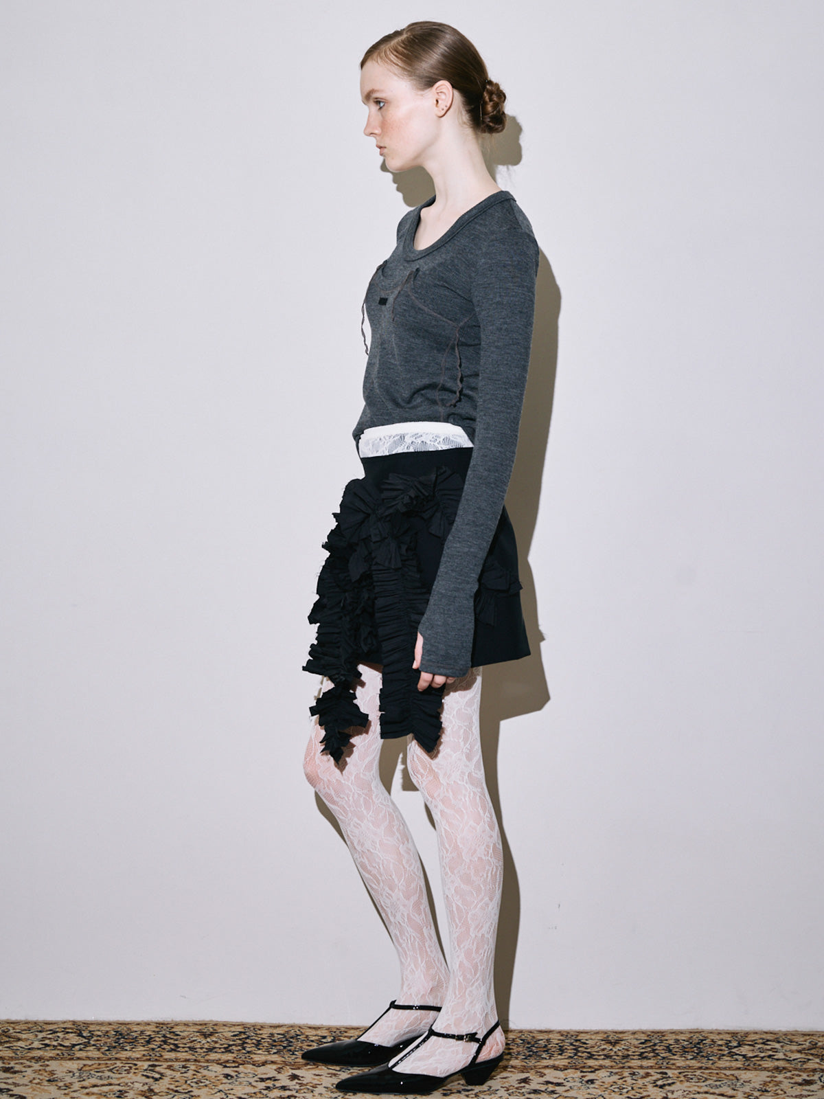 Blanca frill cover skirt