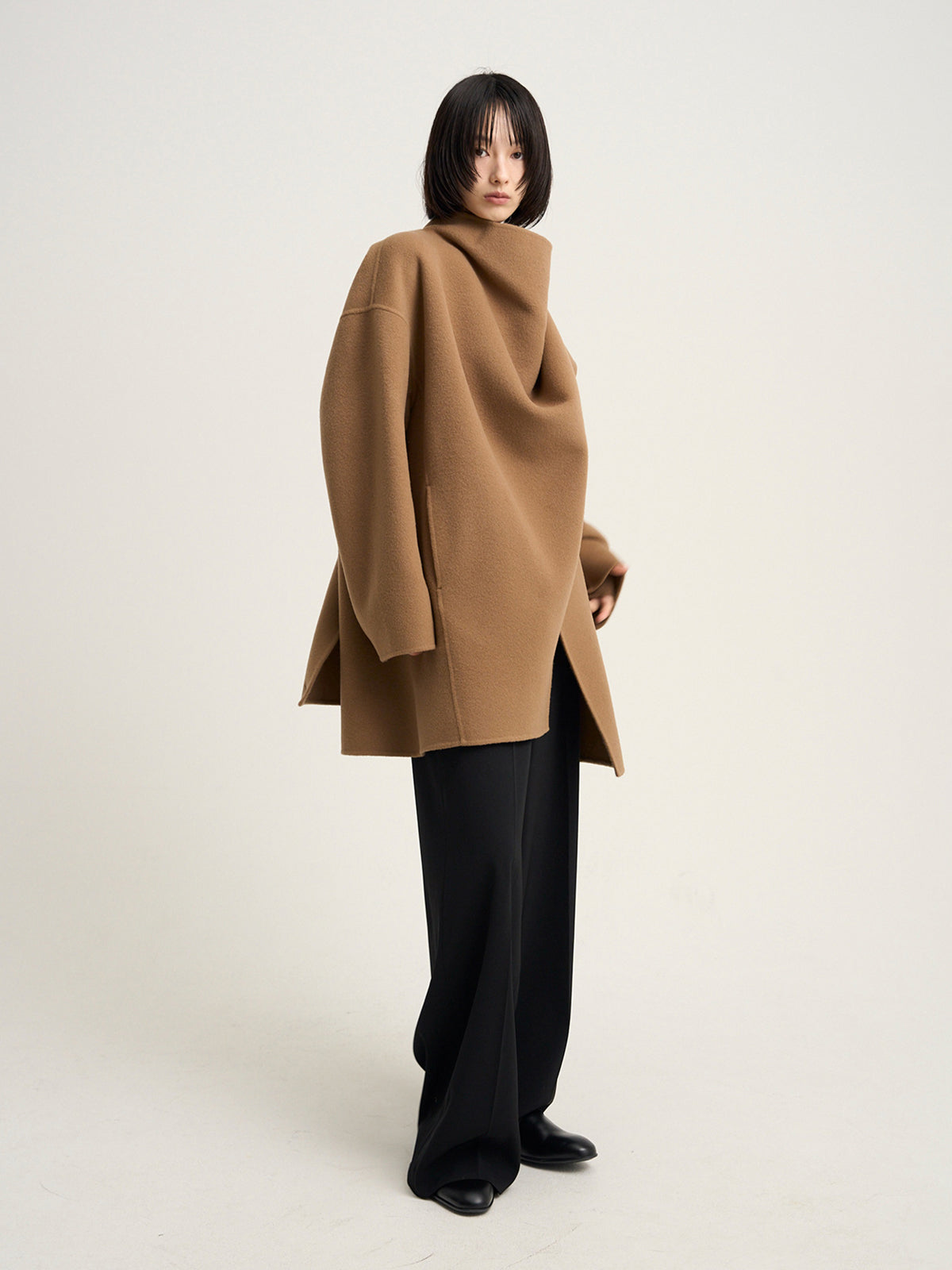 【Venica】Doubleface muffler coat