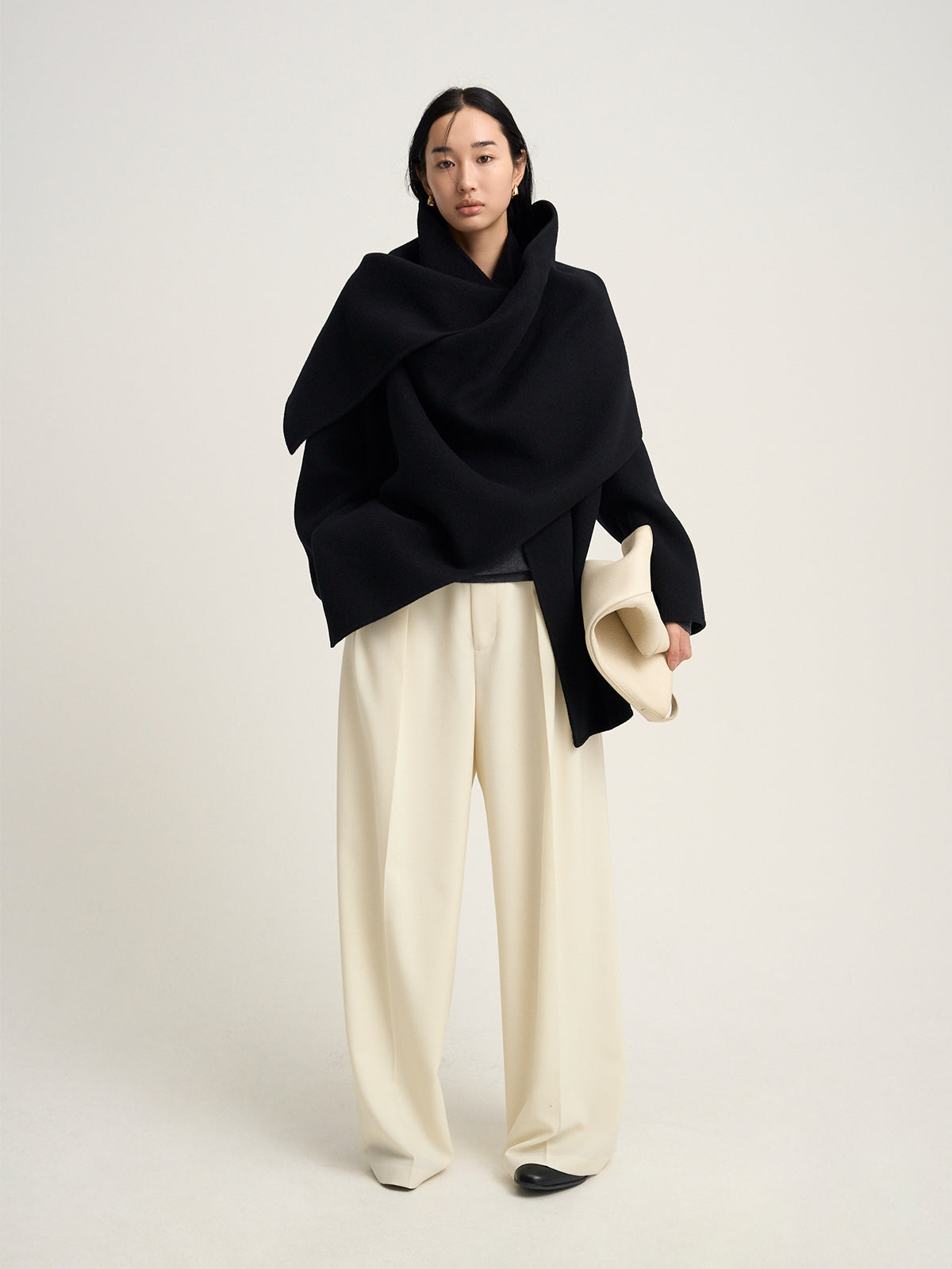 【Venica】Doubleface muffler coat