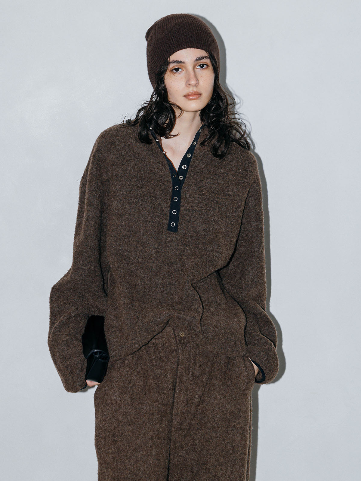 WOOL FLEECE TOP