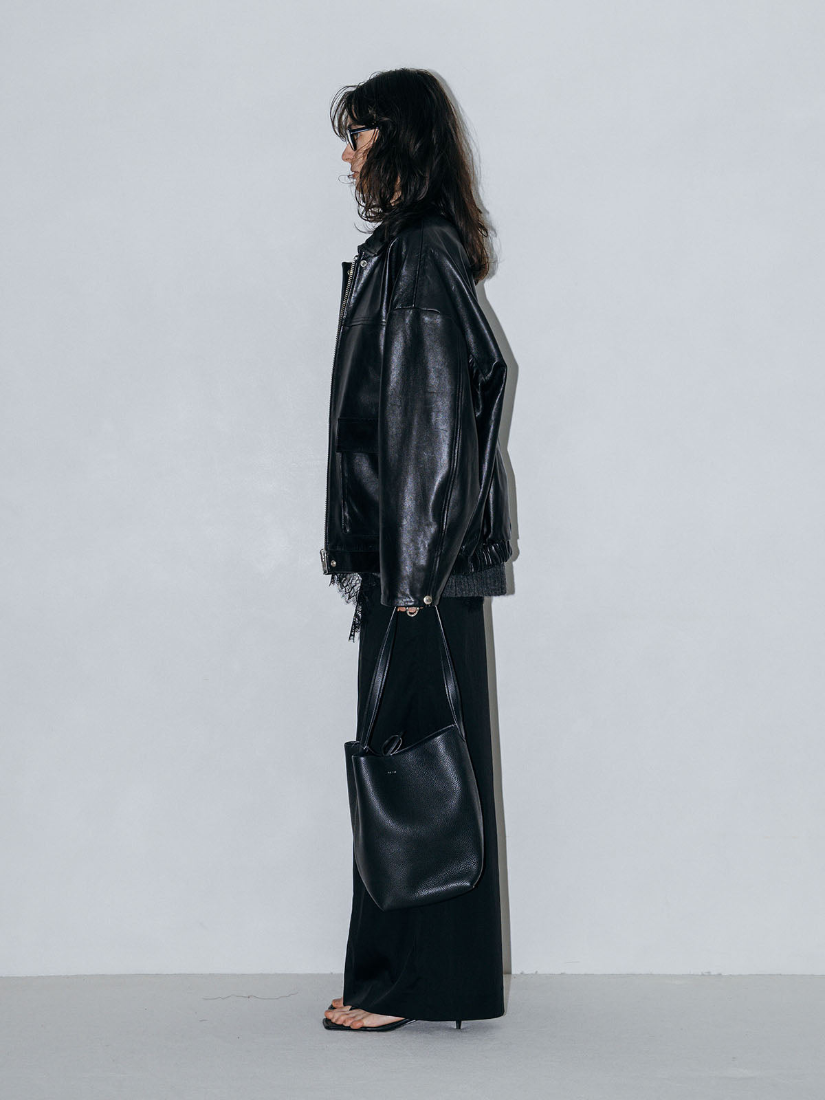 LEATHER BLOUSON JACKET