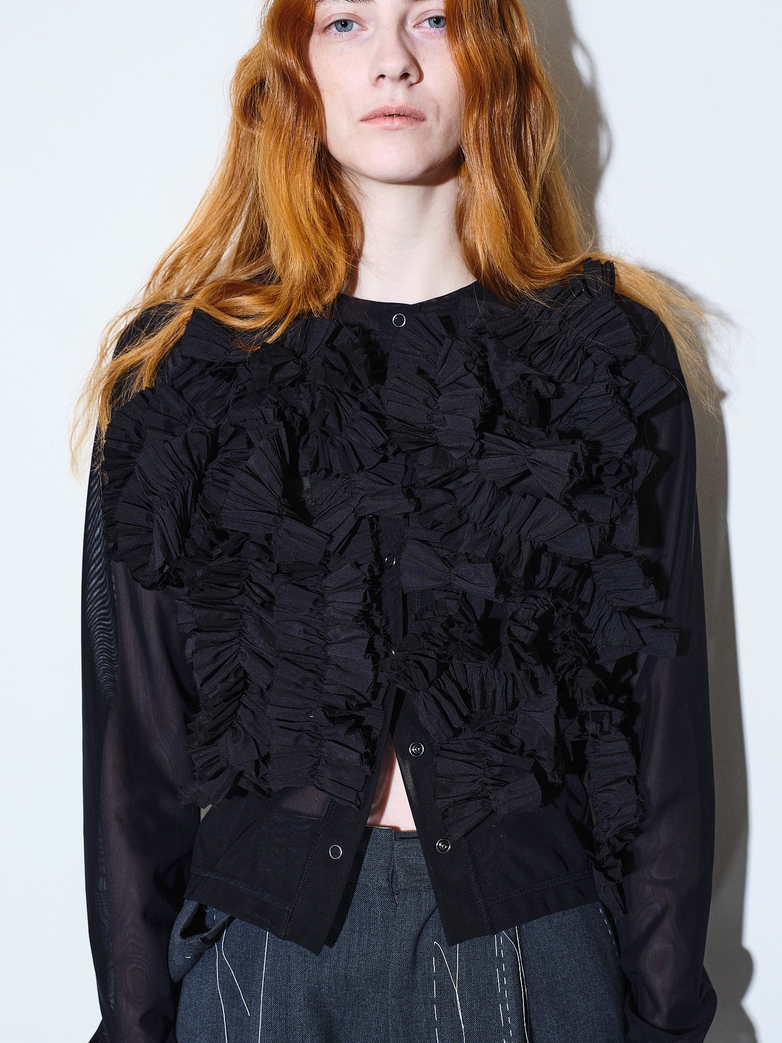 Daria motif tulle cardigan