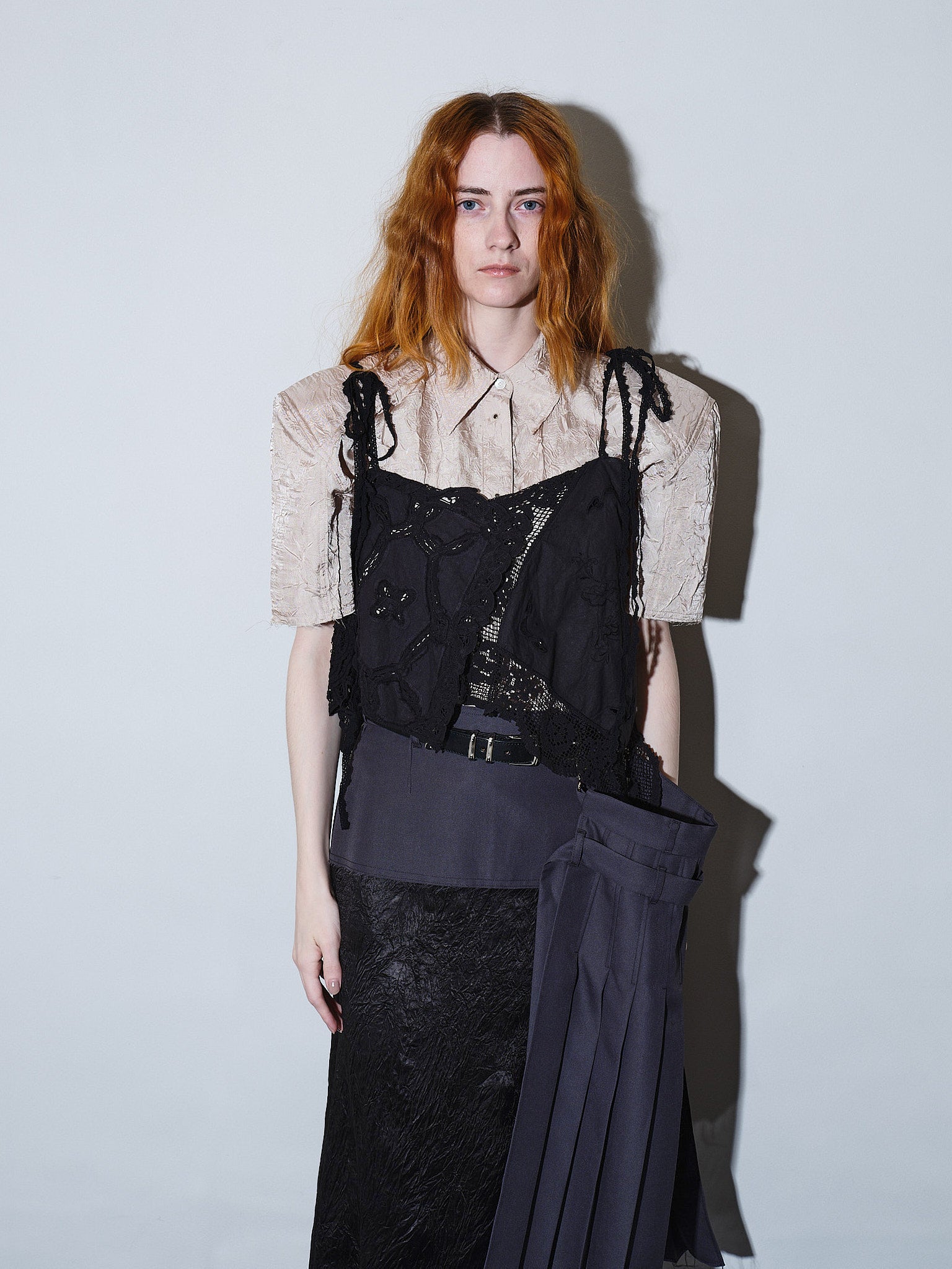 Doily motif camisole