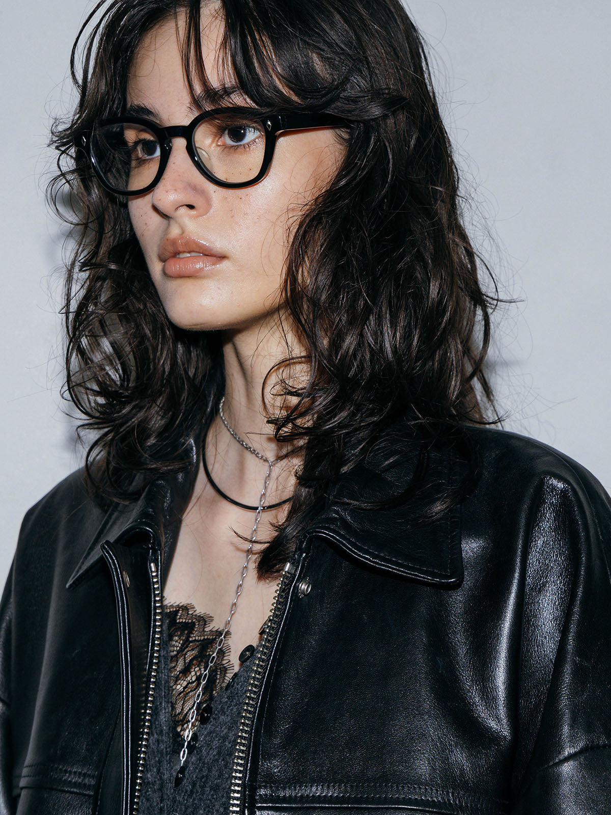 LEATHER BLOUSON JACKET