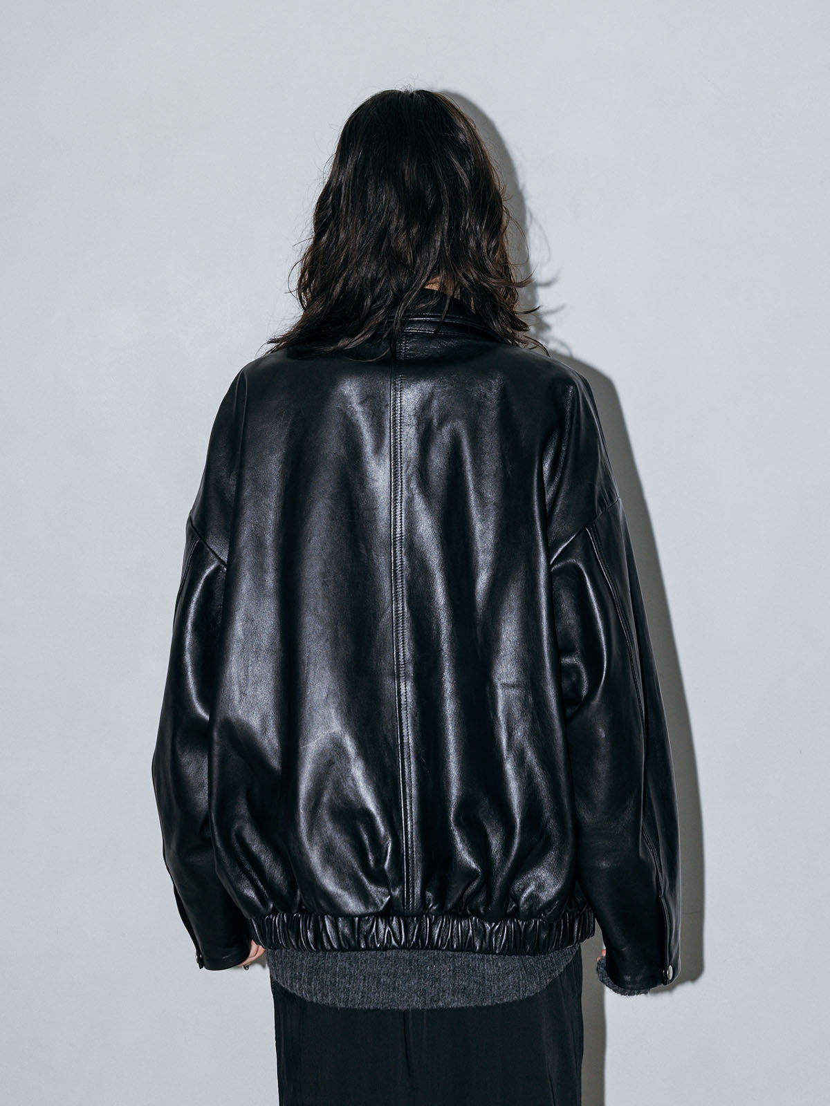 LEATHER BLOUSON JACKET