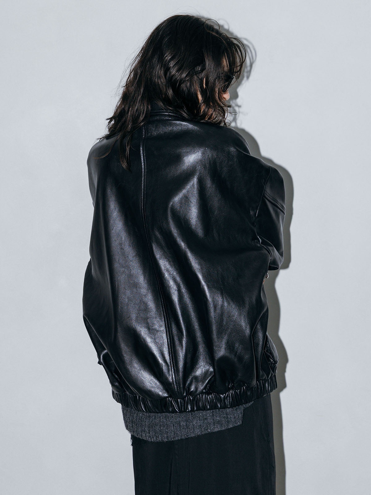 LEATHER BLOUSON JACKET