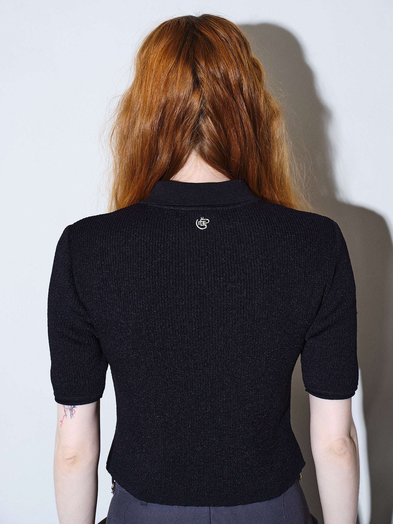 Optical standard polo knit