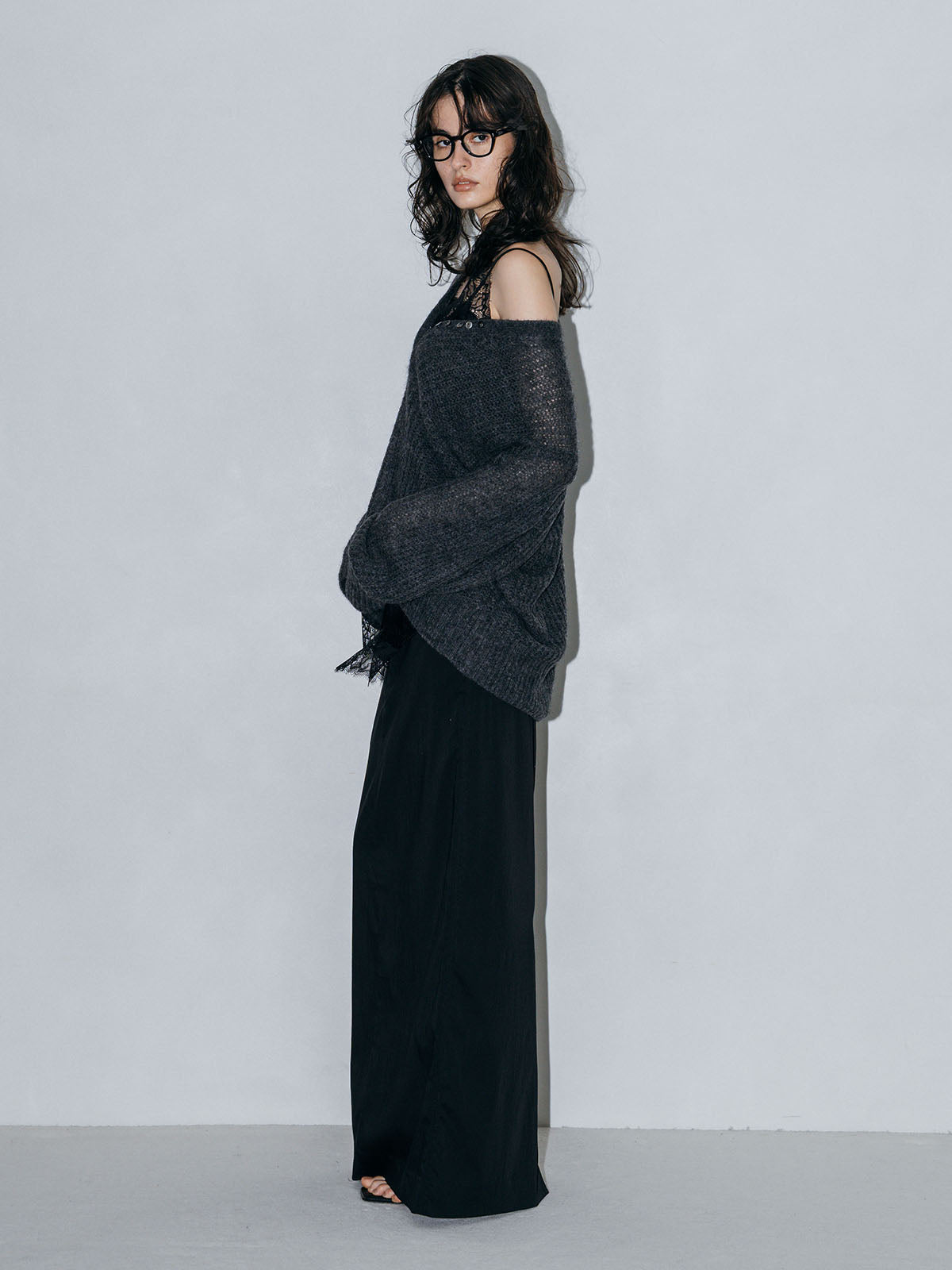 MOHAIR HENLY KNIT TOP
