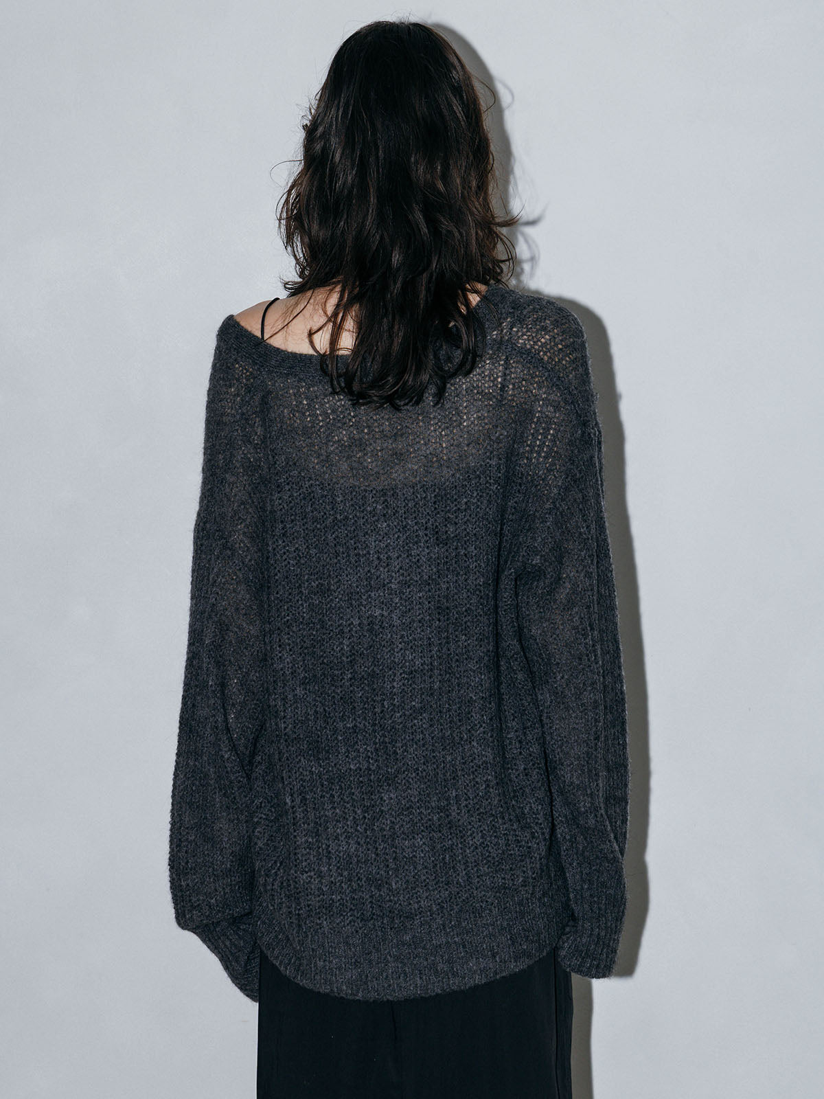 MOHAIR HENLY KNIT TOP